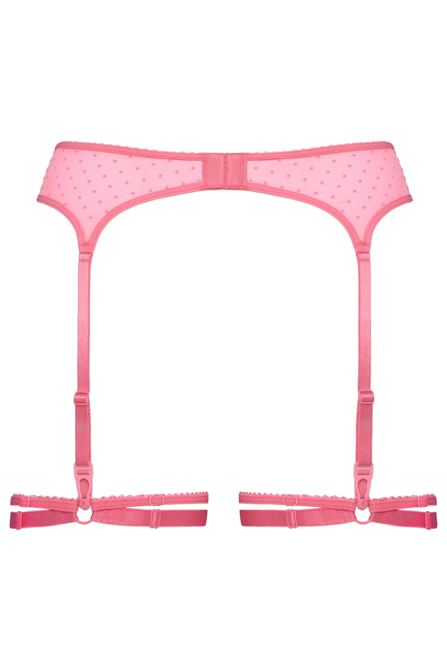 PEEKABOO SUSPENDER GARTER BELT PINK 3