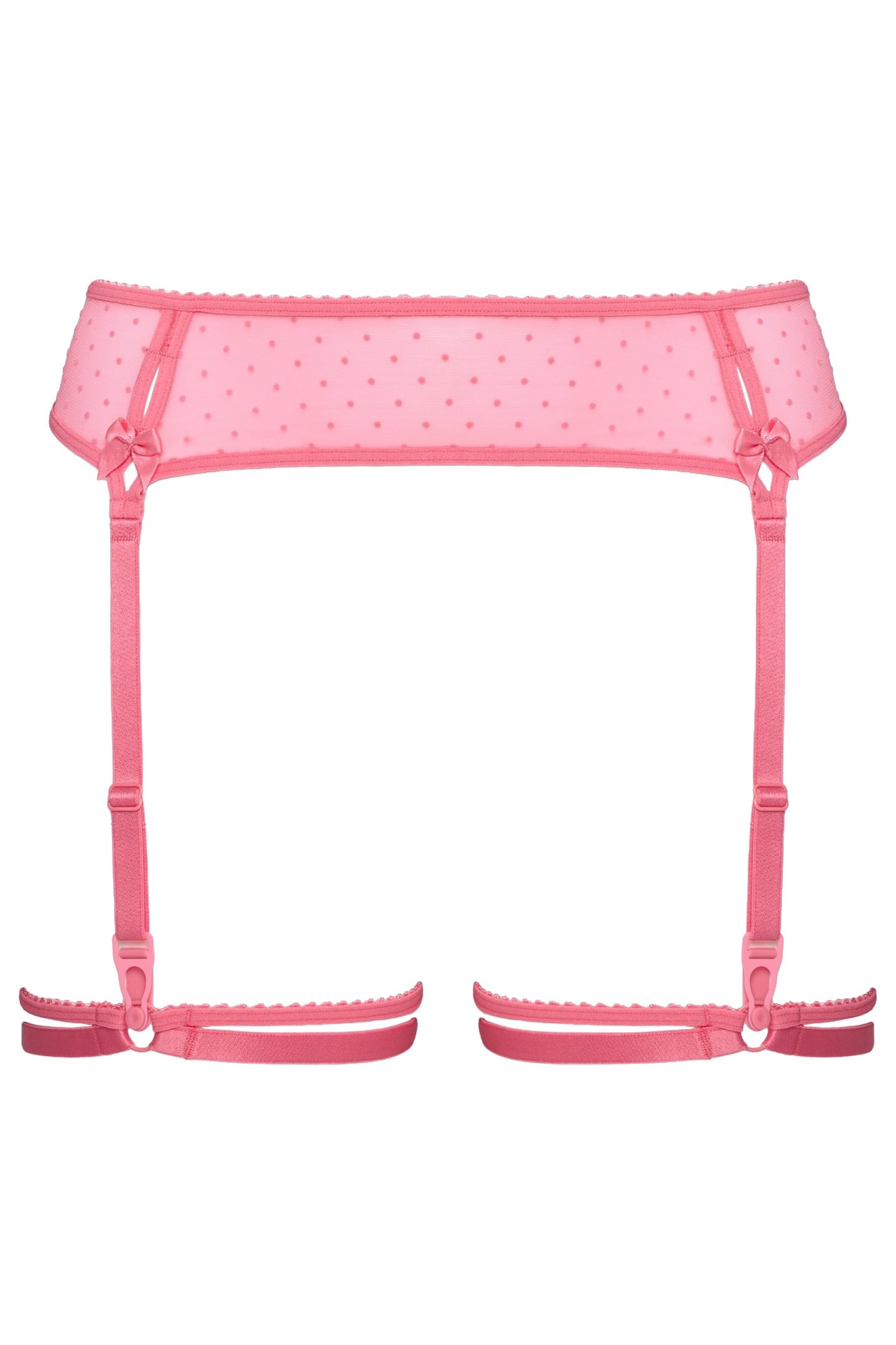 PEEKABOO SUSPENDER GARTER BELT PINK 4