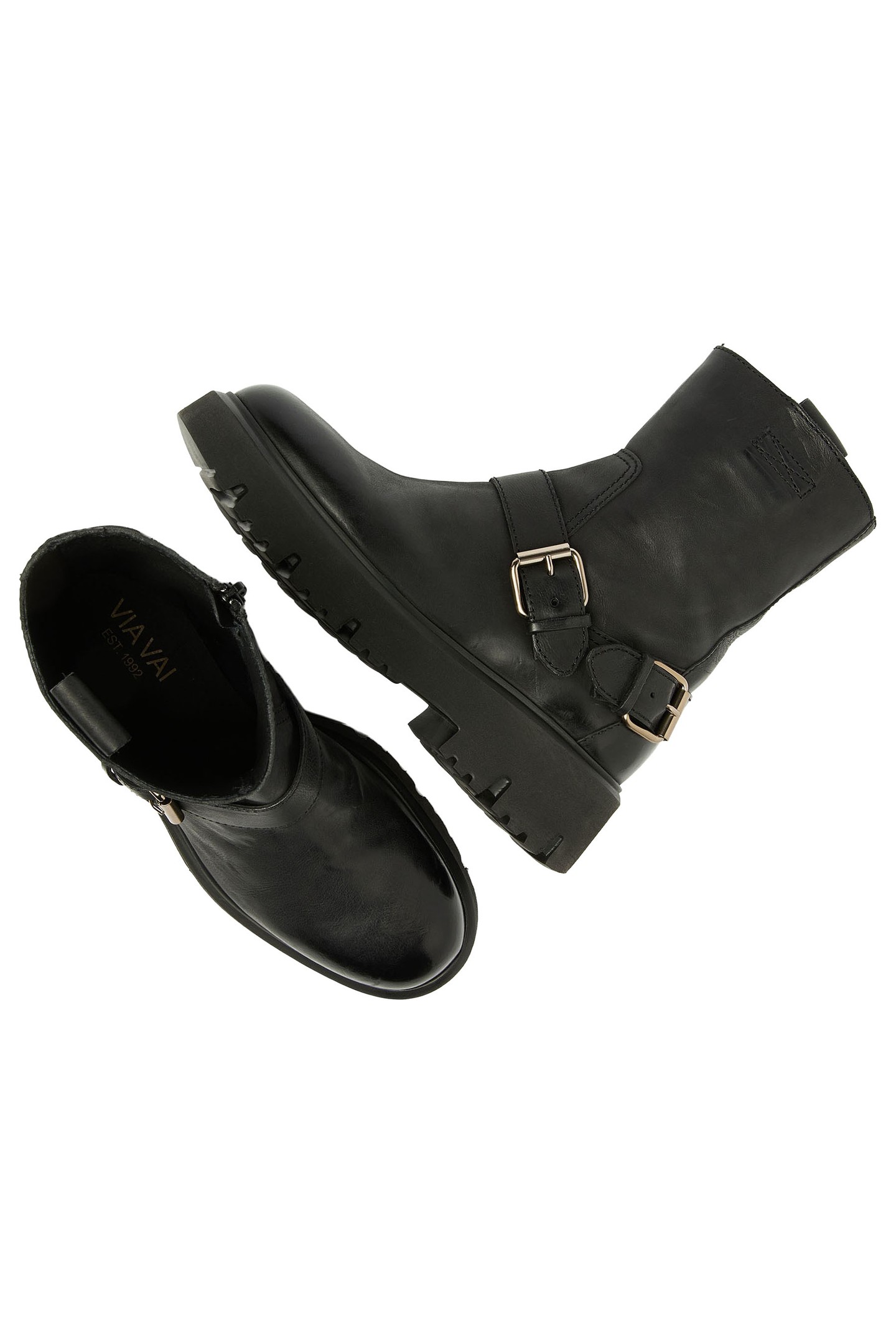 ZIVA JAGGER BIKER BOOTS BLACK 7