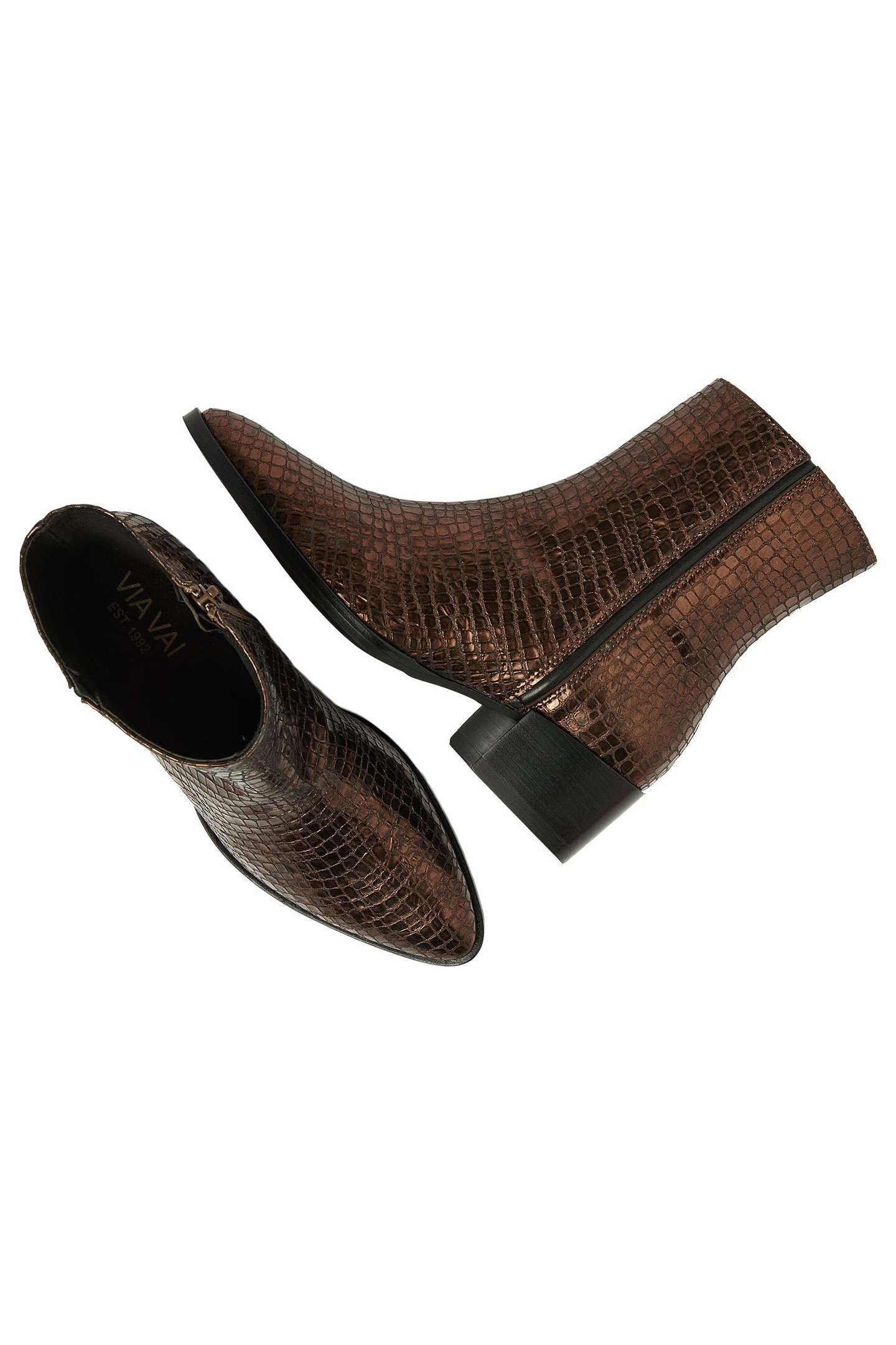 ROSE BAKER ANKLE BOOTS BRONZE 7