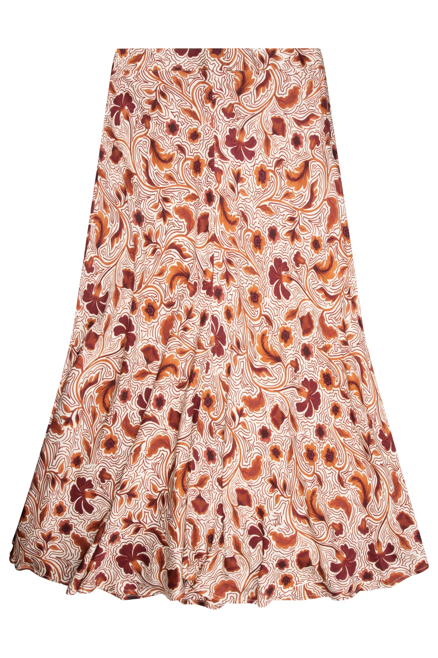 SKIRT LONG AUTUMN FLOWER PRINT PRINT 4