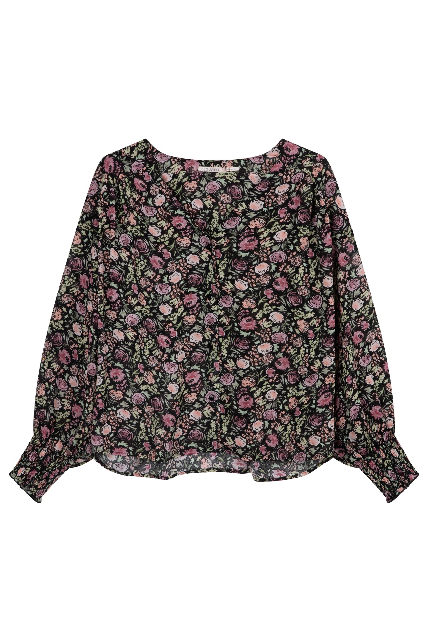 BLOUSE V-NECK SOFT DECO PRINT PRINT 5