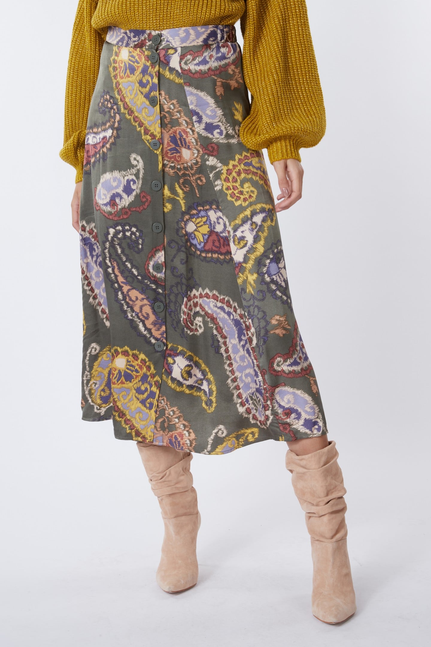 SKIRT BUTTONS ELEMENTS PRINT PRINT 3