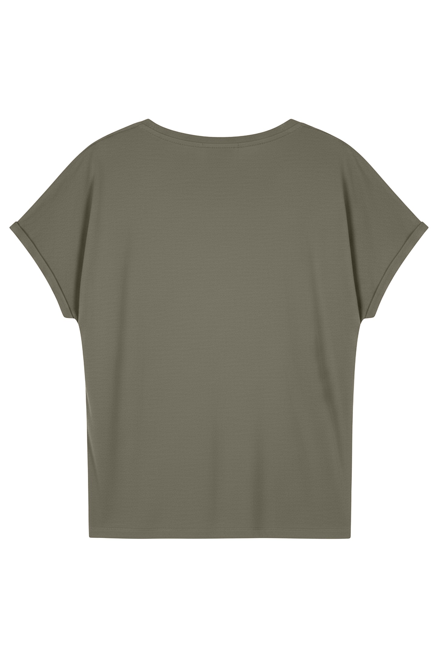 T-SHIRT MODAL PRINT "HIDEAWAY" LEAF GREEN 2