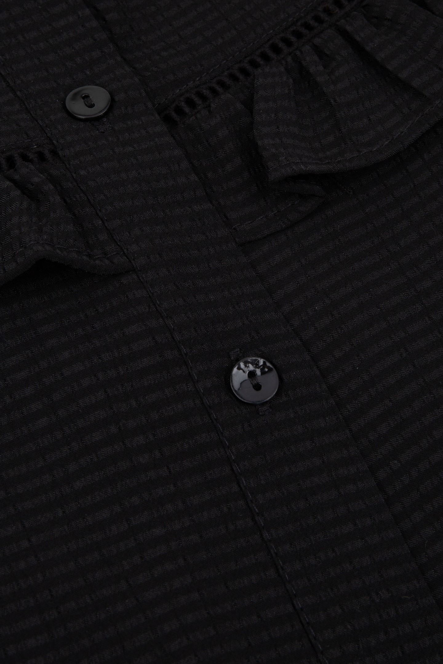 BLOUSE RUFFLES STRUCTURED FABRIC BLACK 8