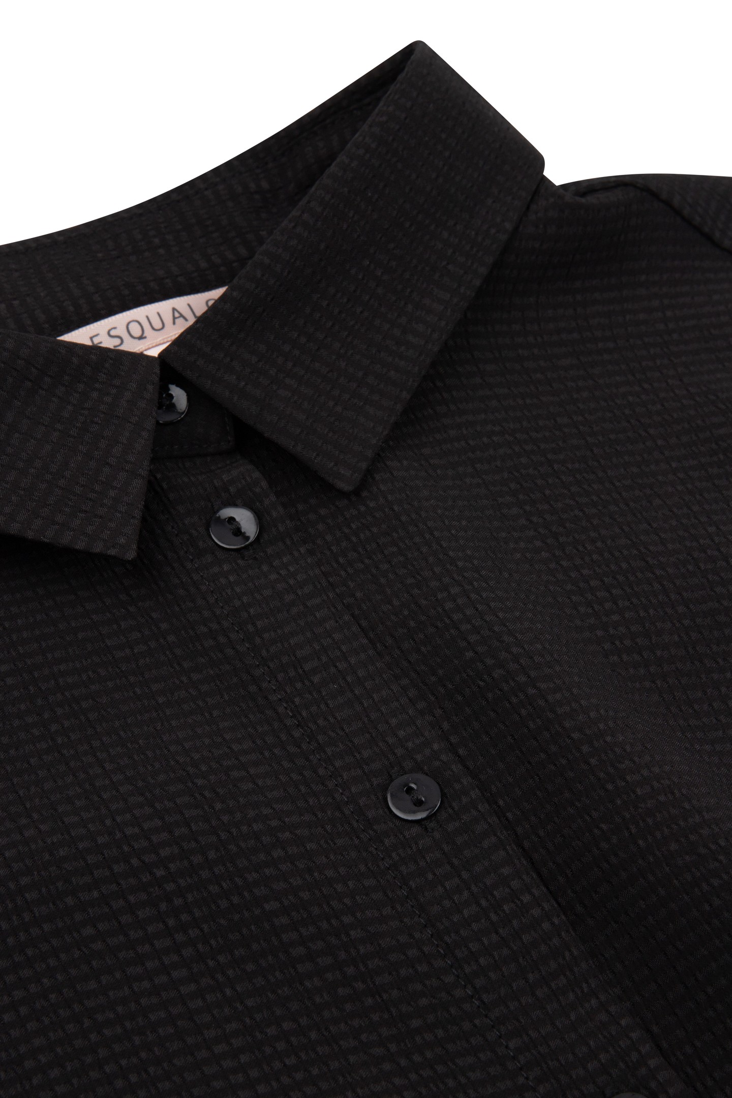 BLOUSE BASIC STRUCTURED FABRIC BLACK 5