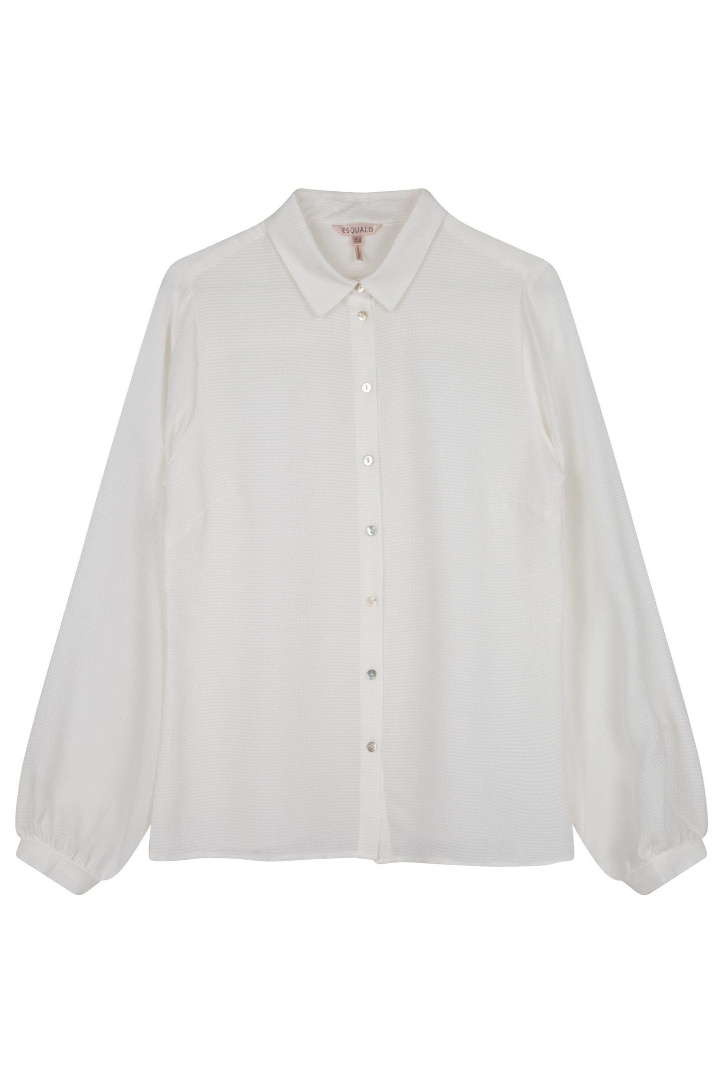 BLOUSE BASIC STRUCTURED FABRIC OFF WHITE 4