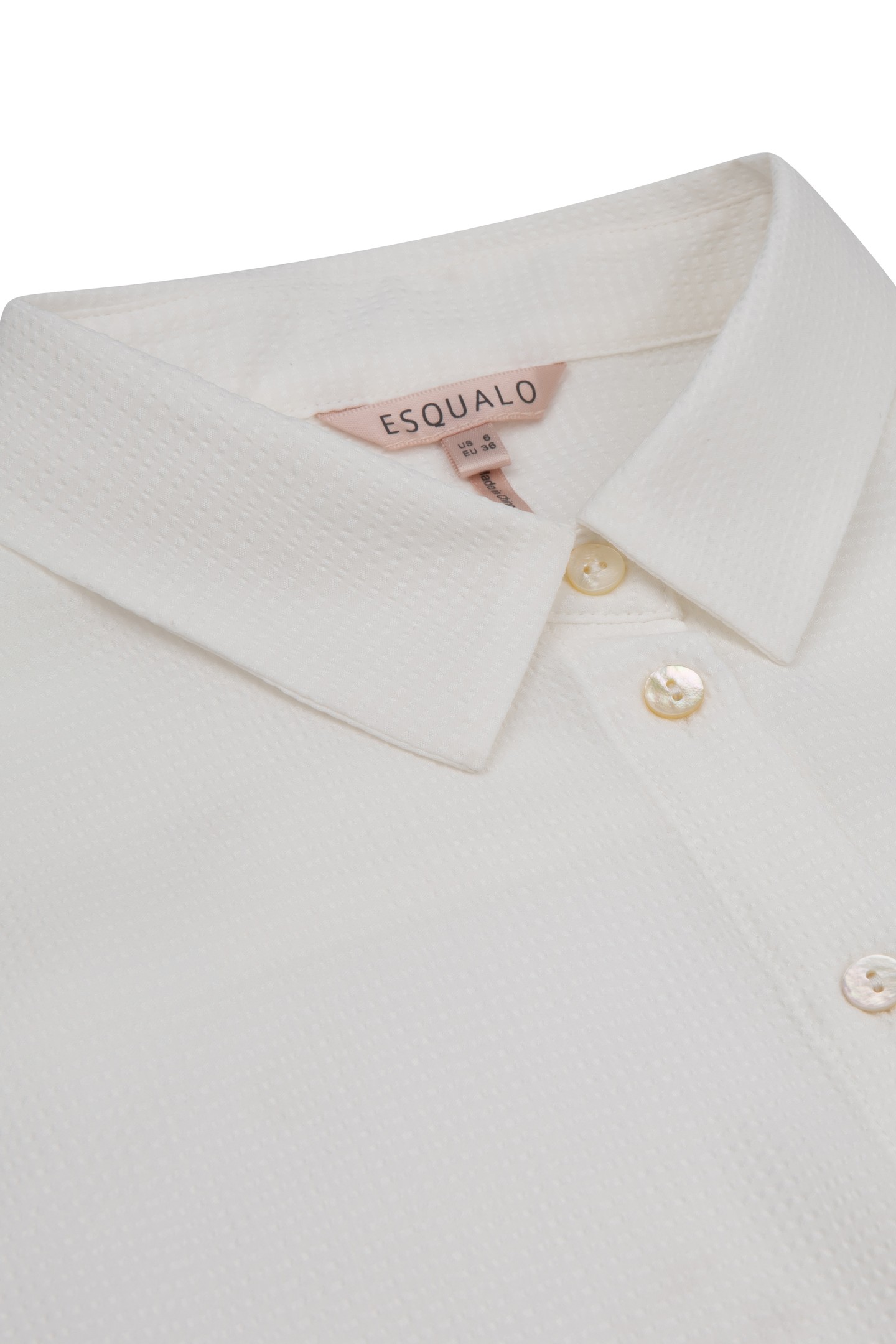 BLOUSE BASIC STRUCTURED FABRIC OFF WHITE 6