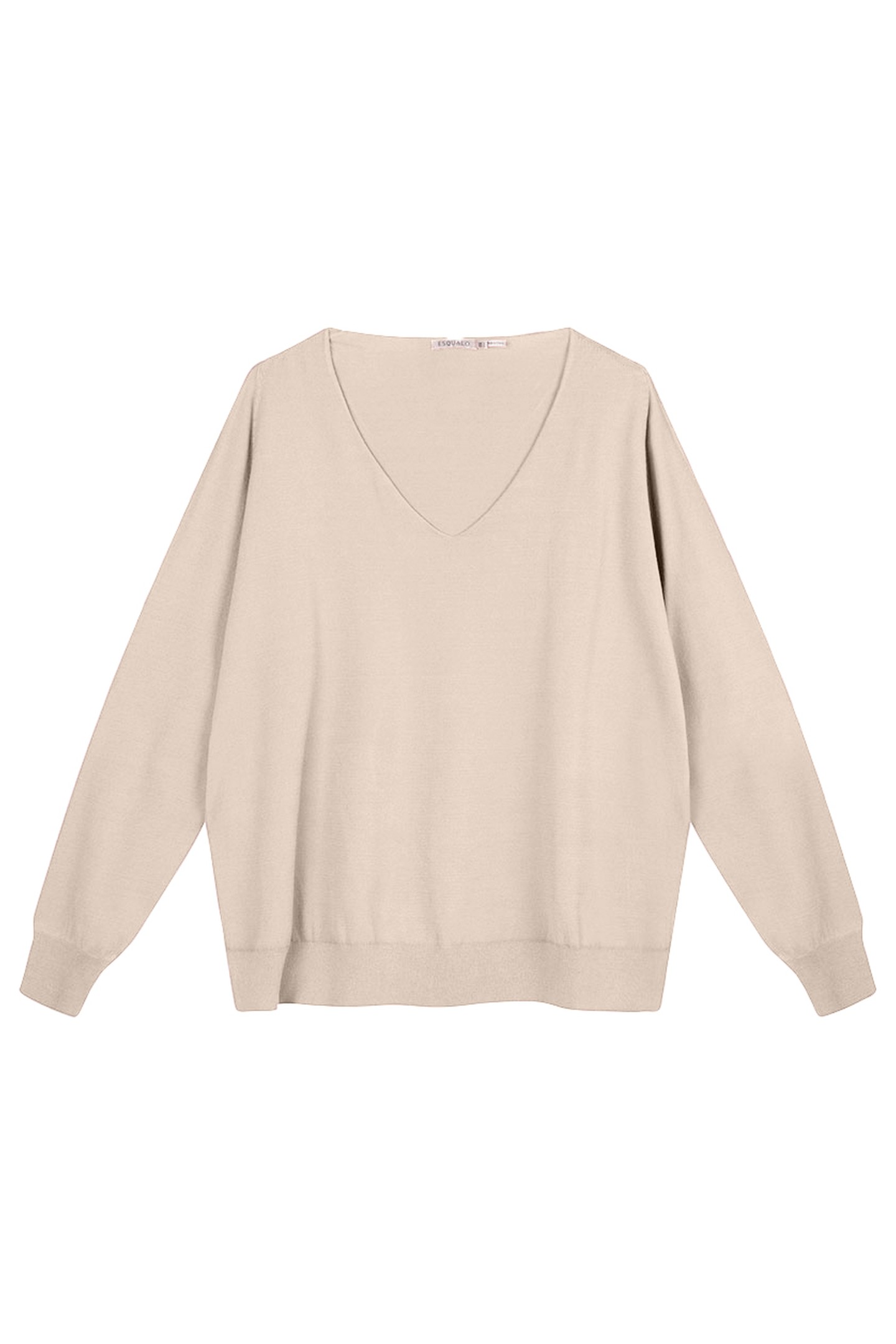 SWEATER RAGLAN V NECK WARM SAND 1