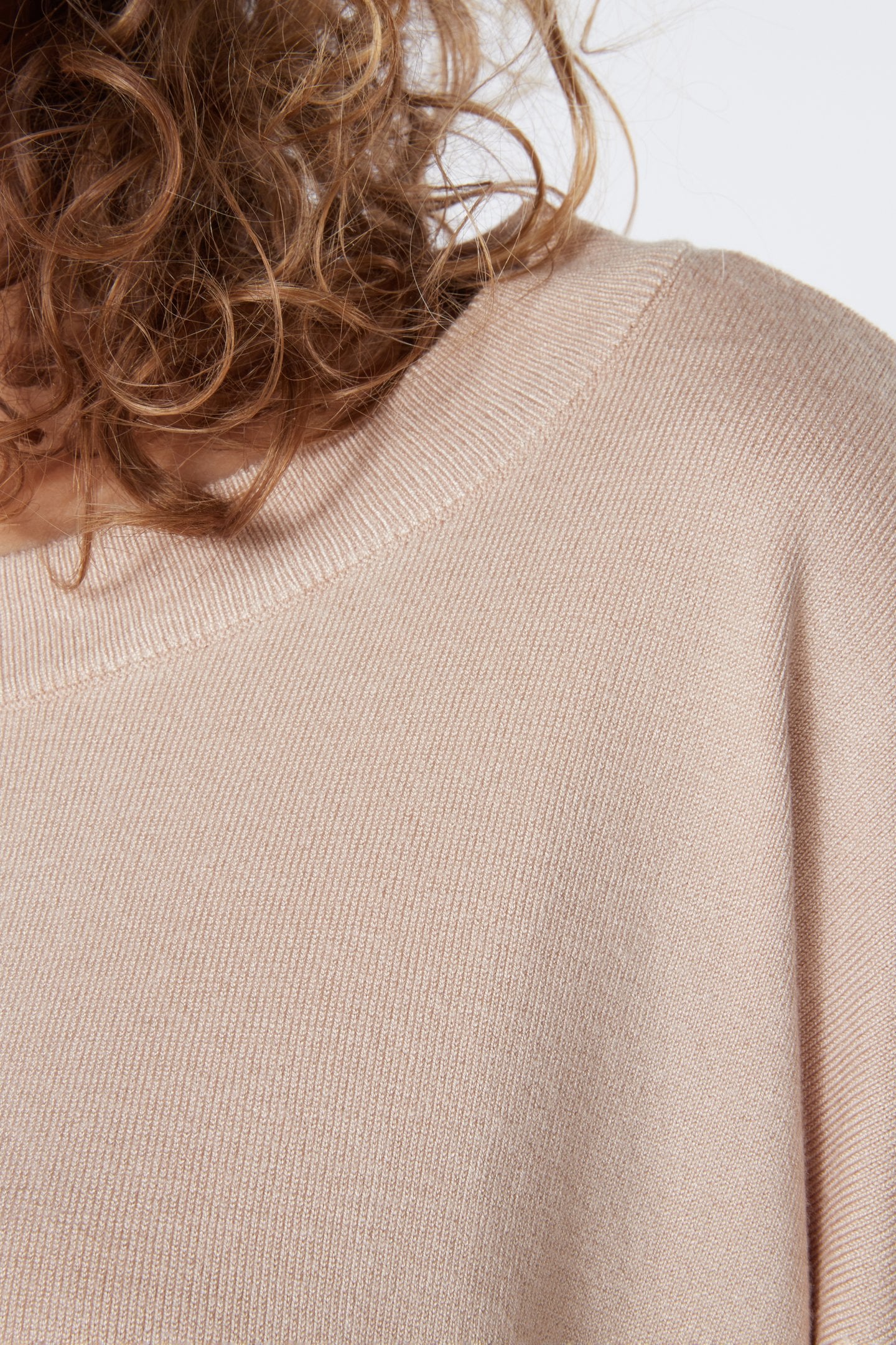 SWEATER BASIC BOXY WARM SAND 5