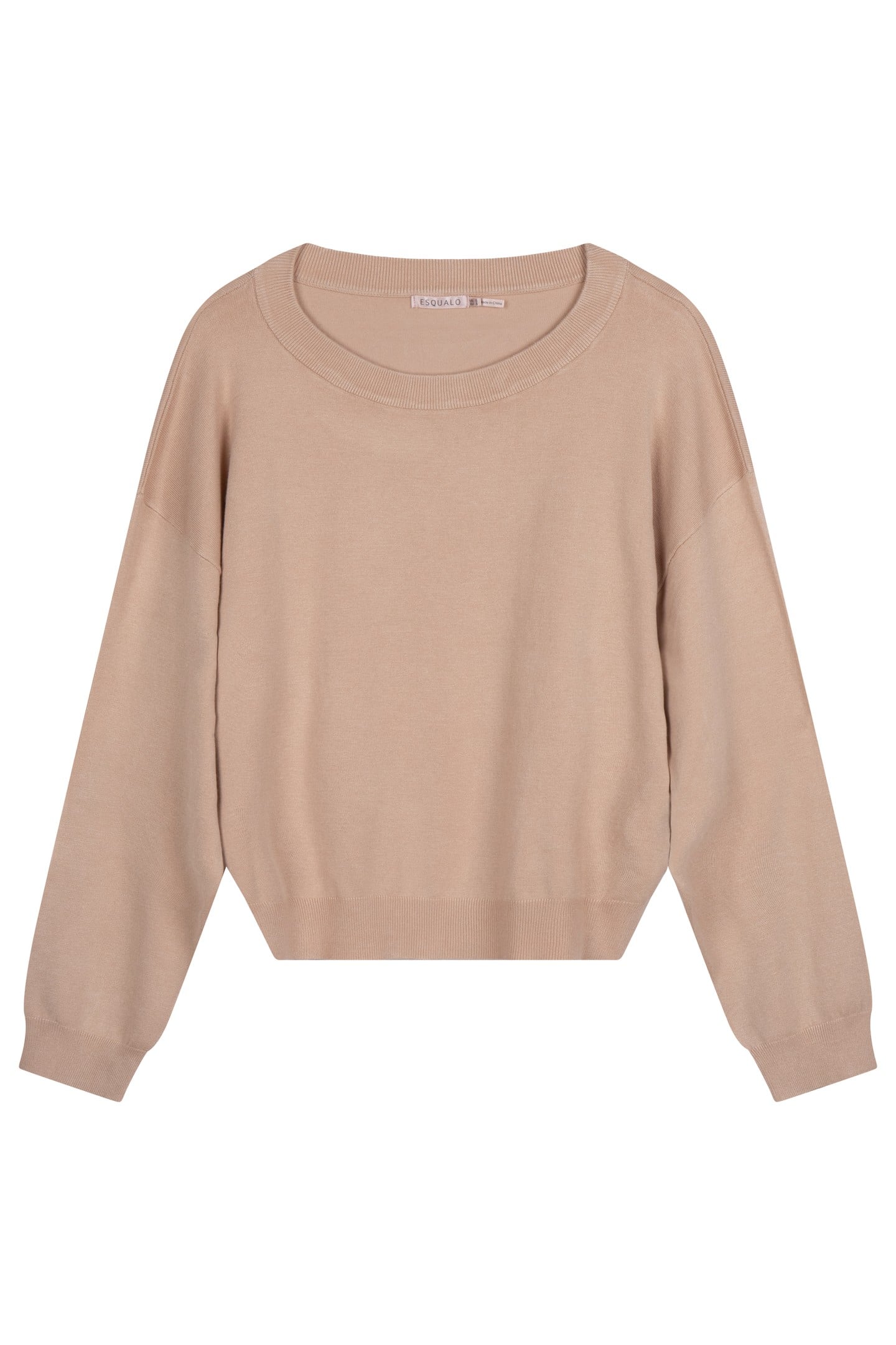 SWEATER BASIC BOXY WARM SAND 4