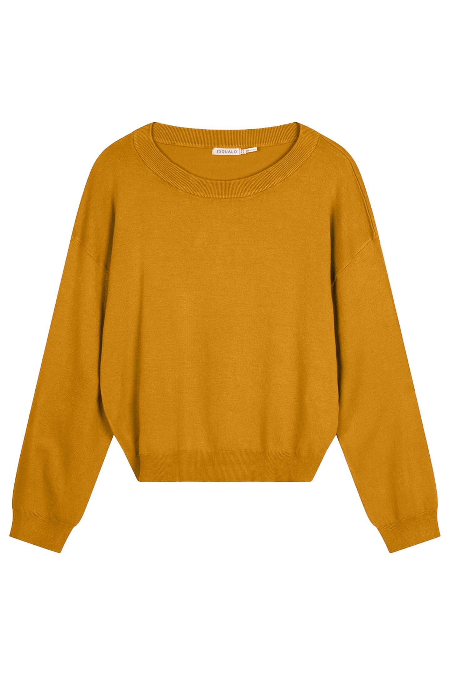 SWEATER BASIC BOXY MUSTARD 1