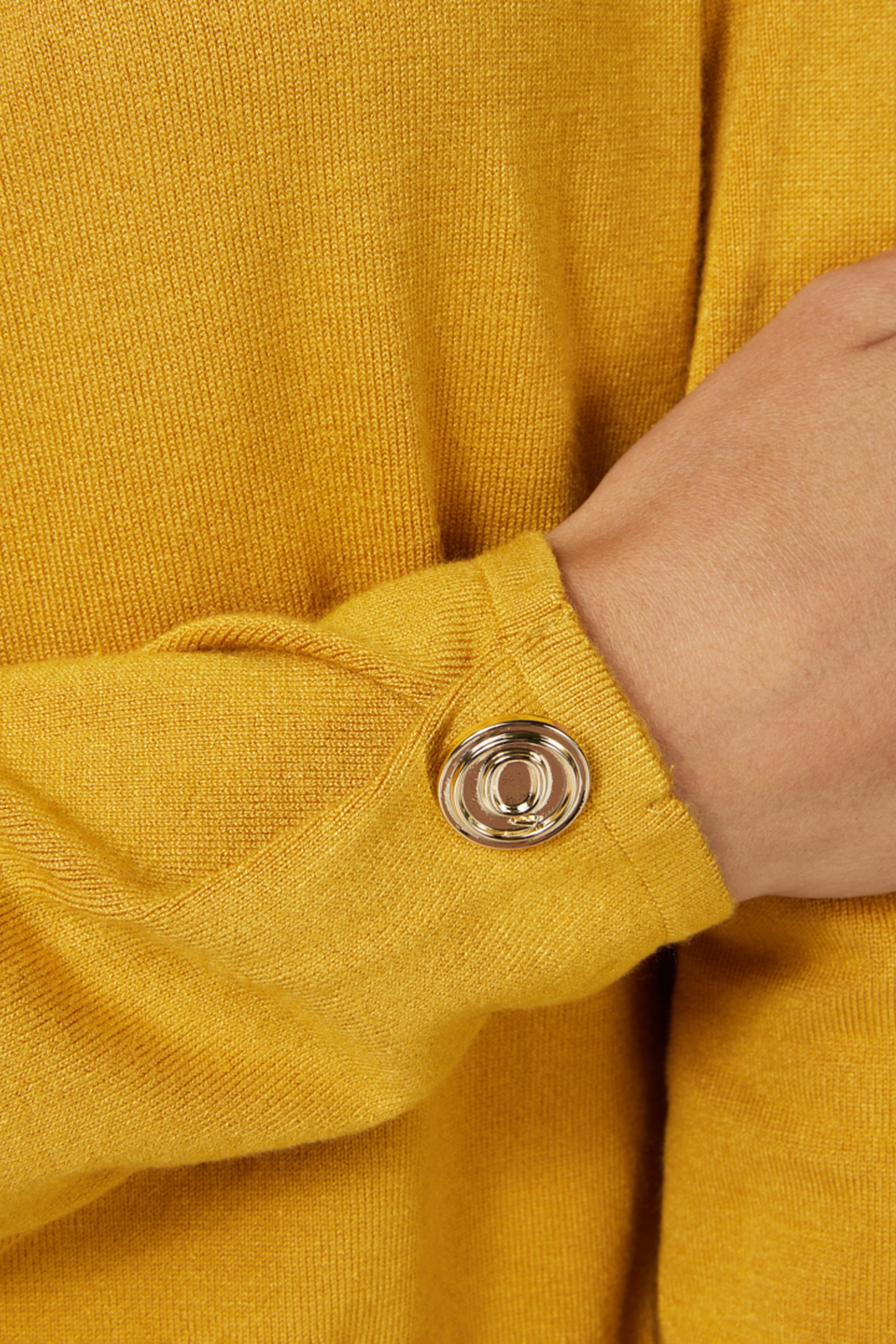 SWEATER BASIC SHOULDER PADS MUSTARD 6