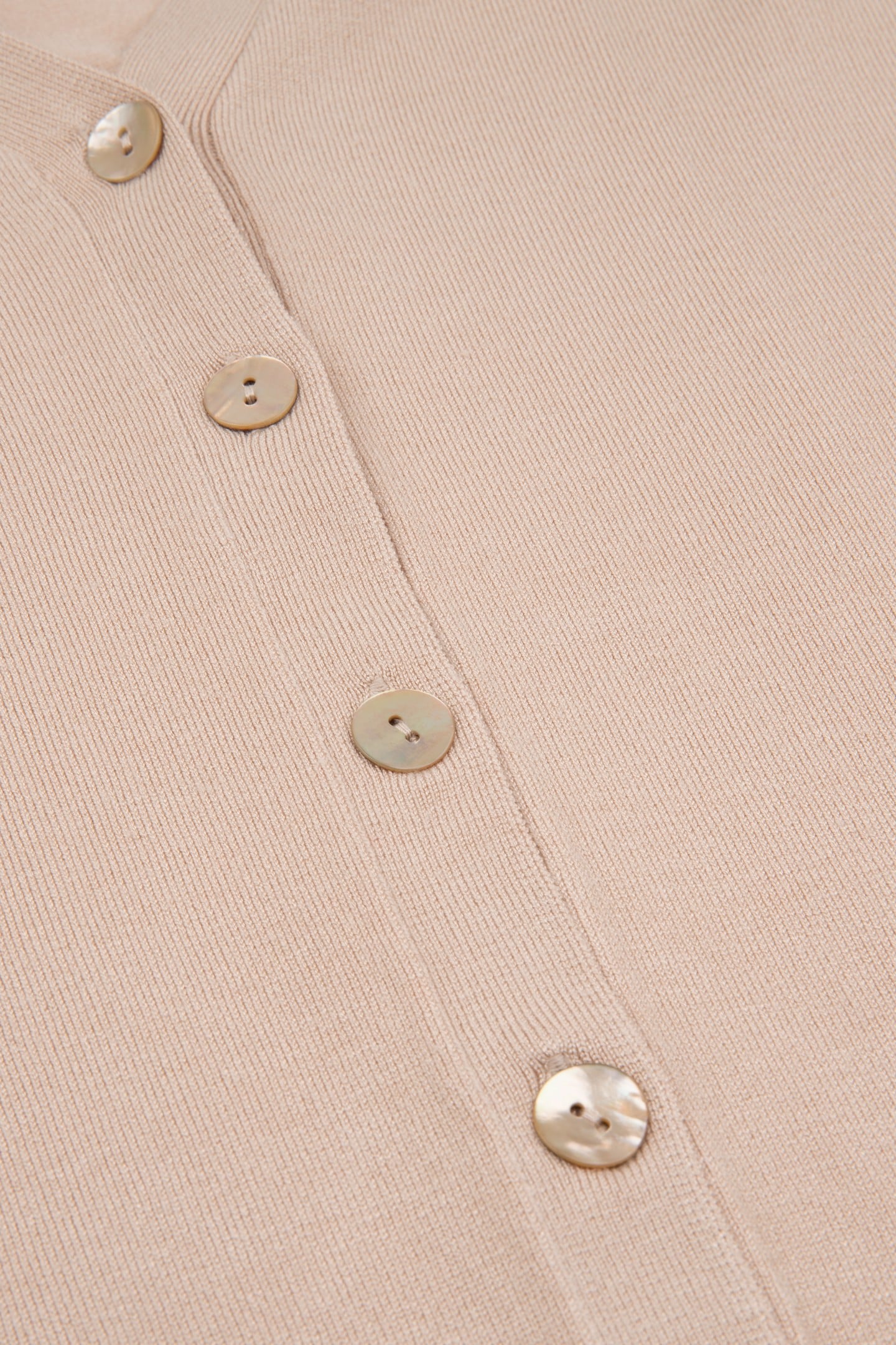 CARDIGAN BASIC V-NECK WARM SAND 5