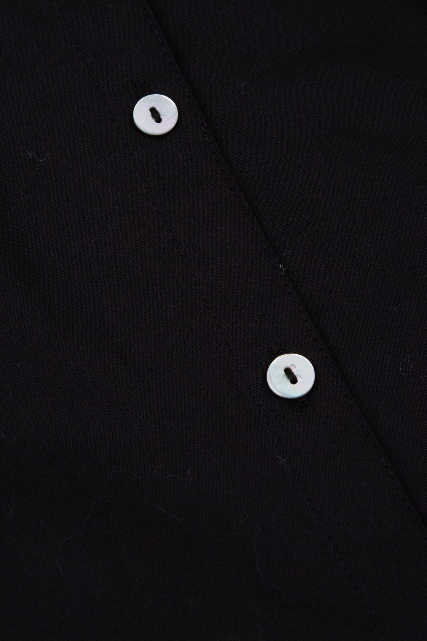 BLOUSE ELASTICATED SLV POPLIN BLACK 7