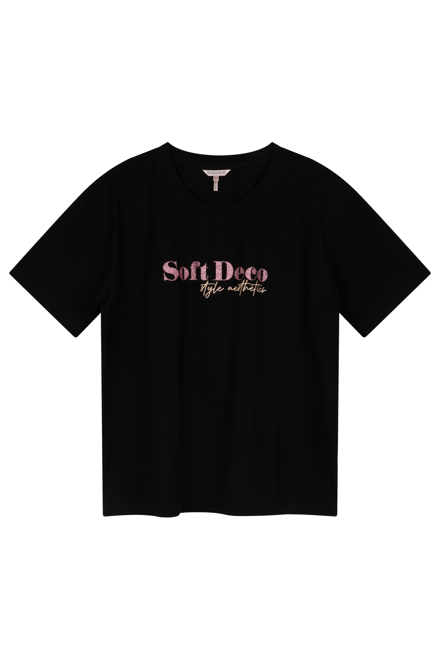 T-SHIRT GLITTER "SOFT DECO" BLACK 4