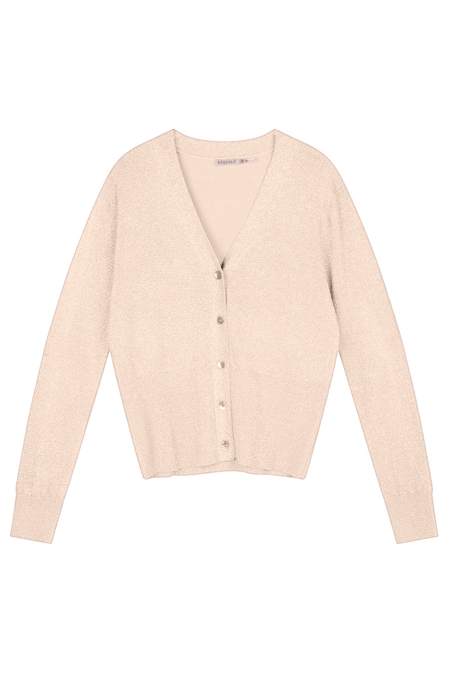 CARDIGAN LUREX HIGH HEM BISCUIT by Esqualo
