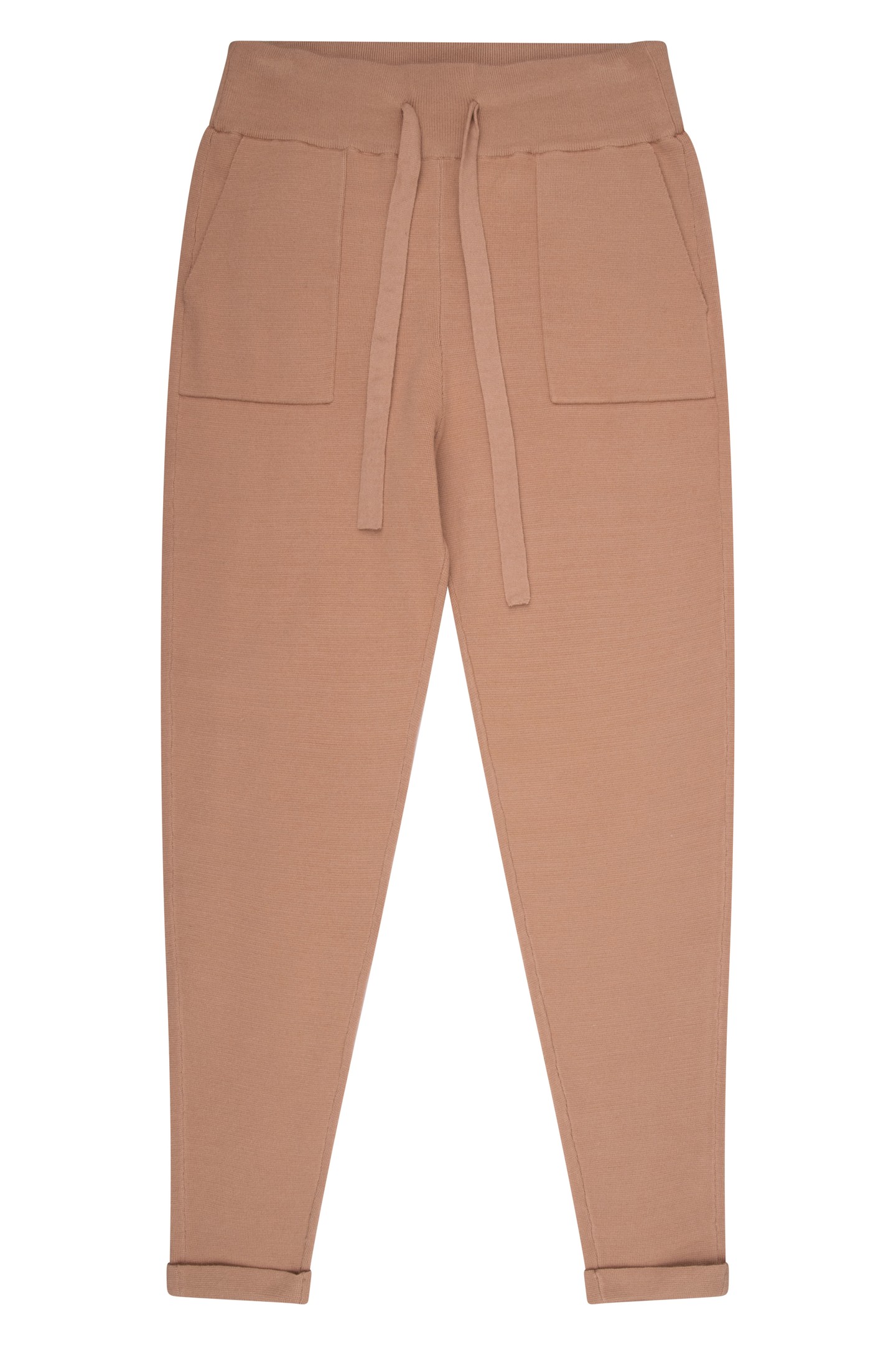 TROUSERS KNITTED JOGGER CAMEL 6
