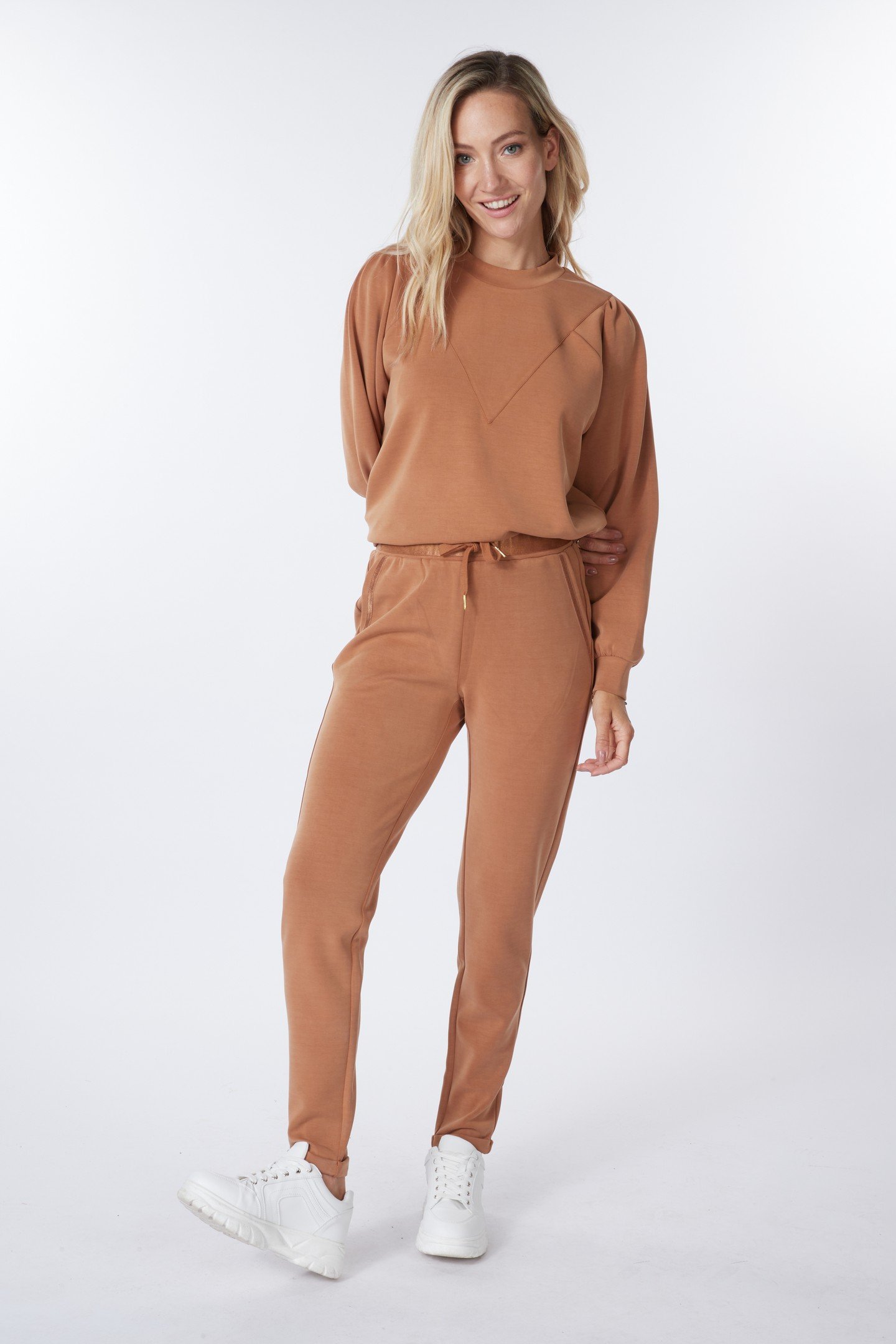 TROUSERS MODAL COPPER BROWN 1