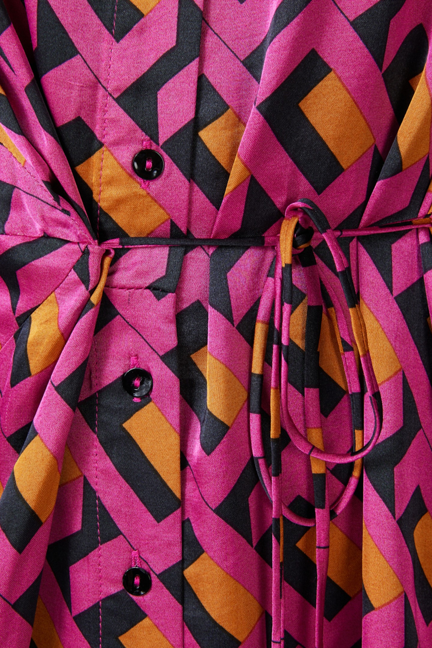 DRESS OVERLAP DETAIL GEO PRINT PRINT 9