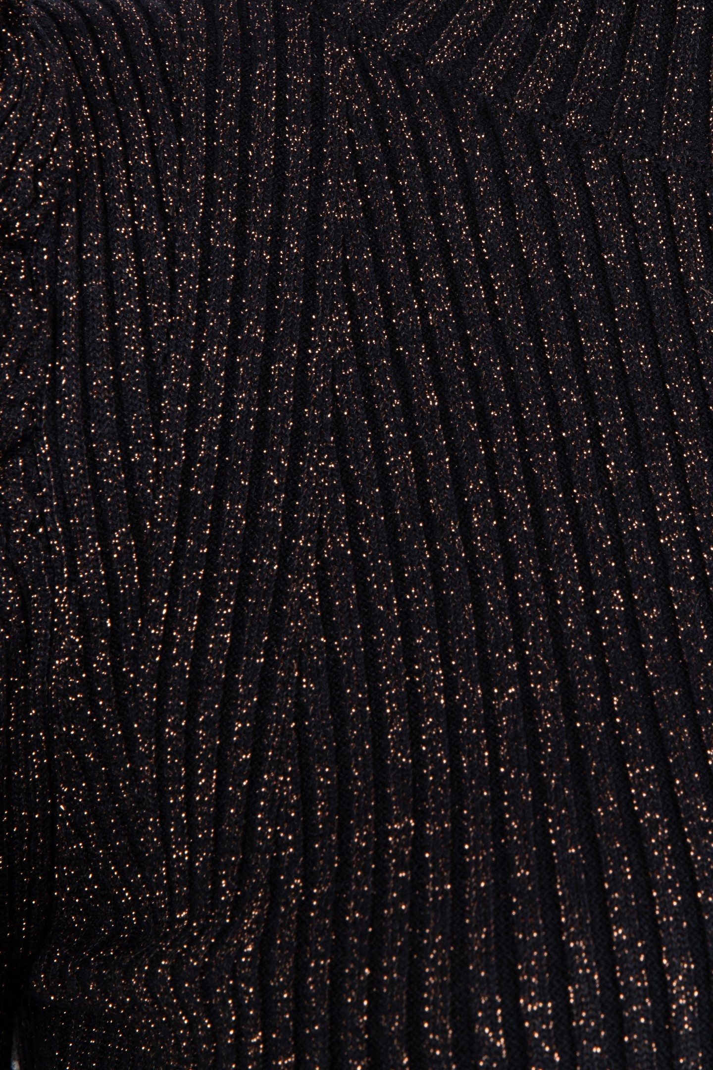 SWEATER MOCK NECK LUREX BLACK / GOLD 7