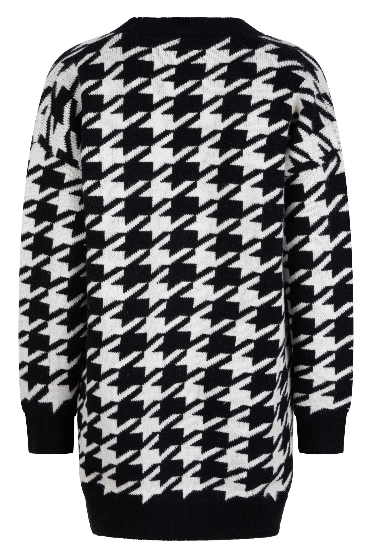 CARDIGAN HOUNDSTOOTH JACQUARD BLACK / OFF WHITE 6