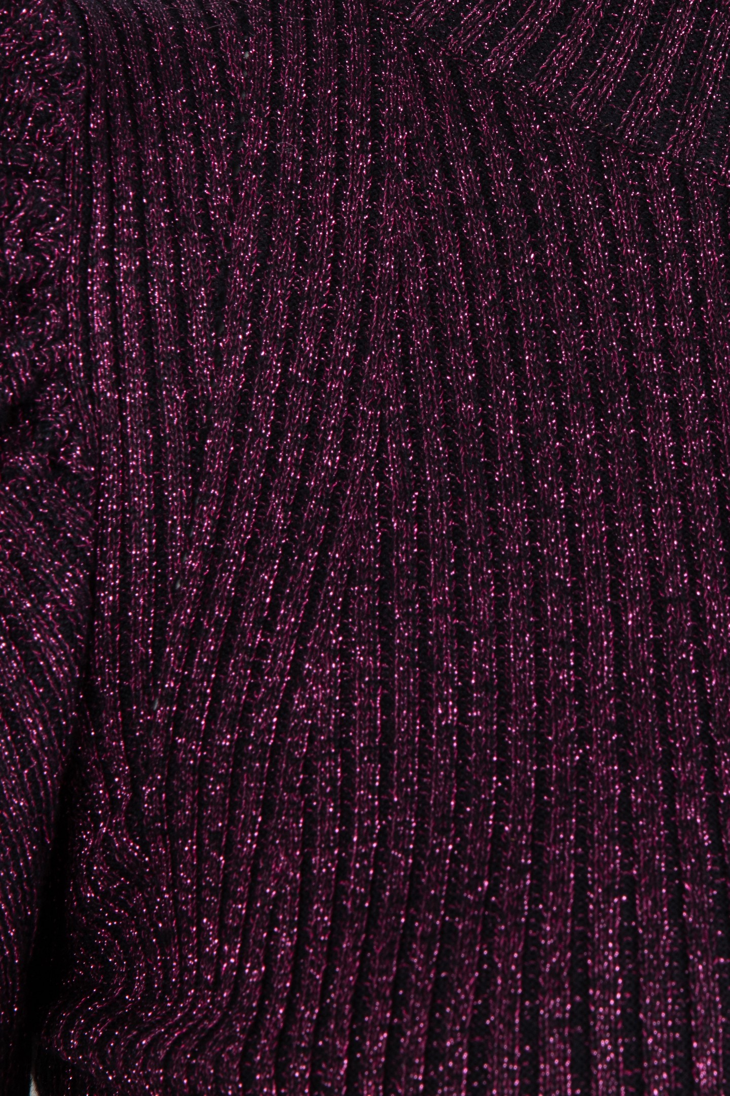 SWEATER MOCK NECK LUREX BLACK / PINK 3