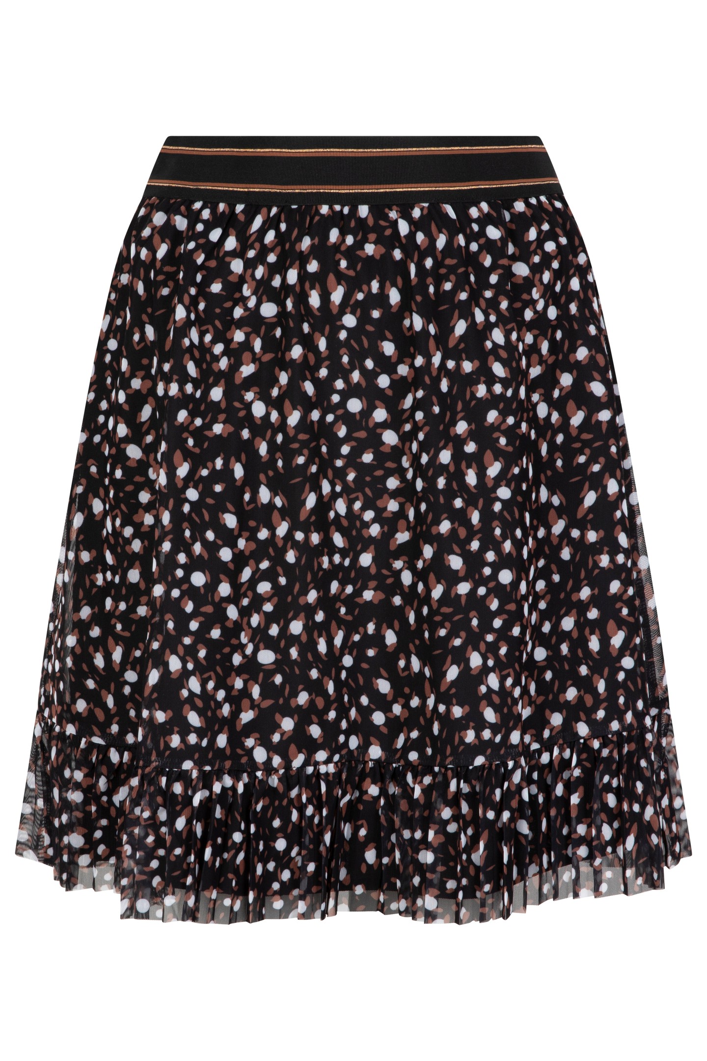 SKIRT MESH ANIMAL STEPS PRINT 6
