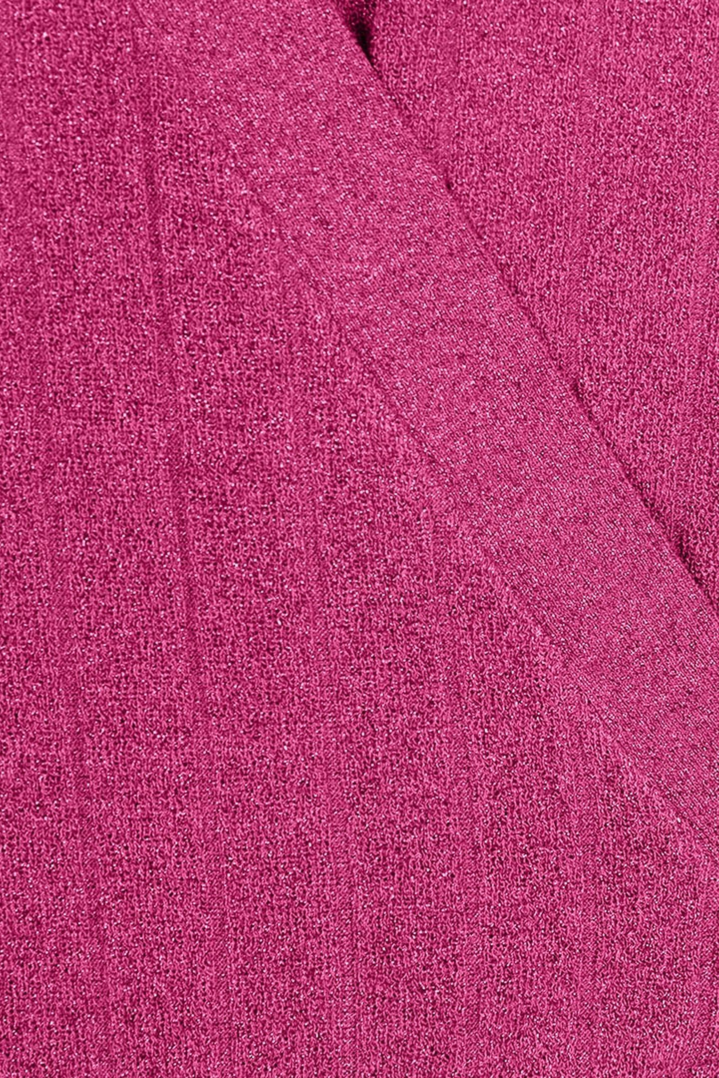 CARDIGAN WRAP OVER RIB LUREX PINK 3