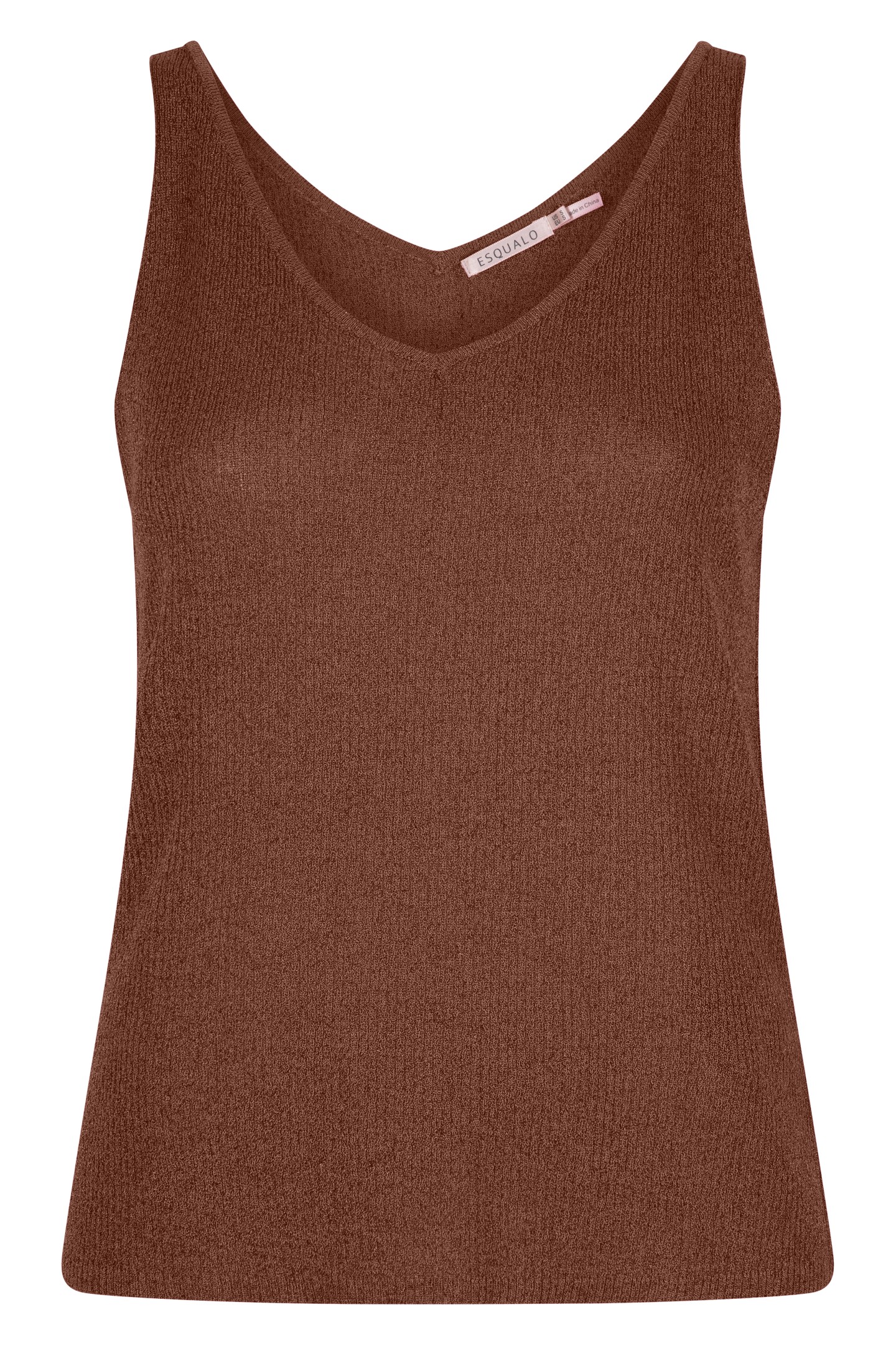 CAMISOLE RIB LUREX BROWN 1