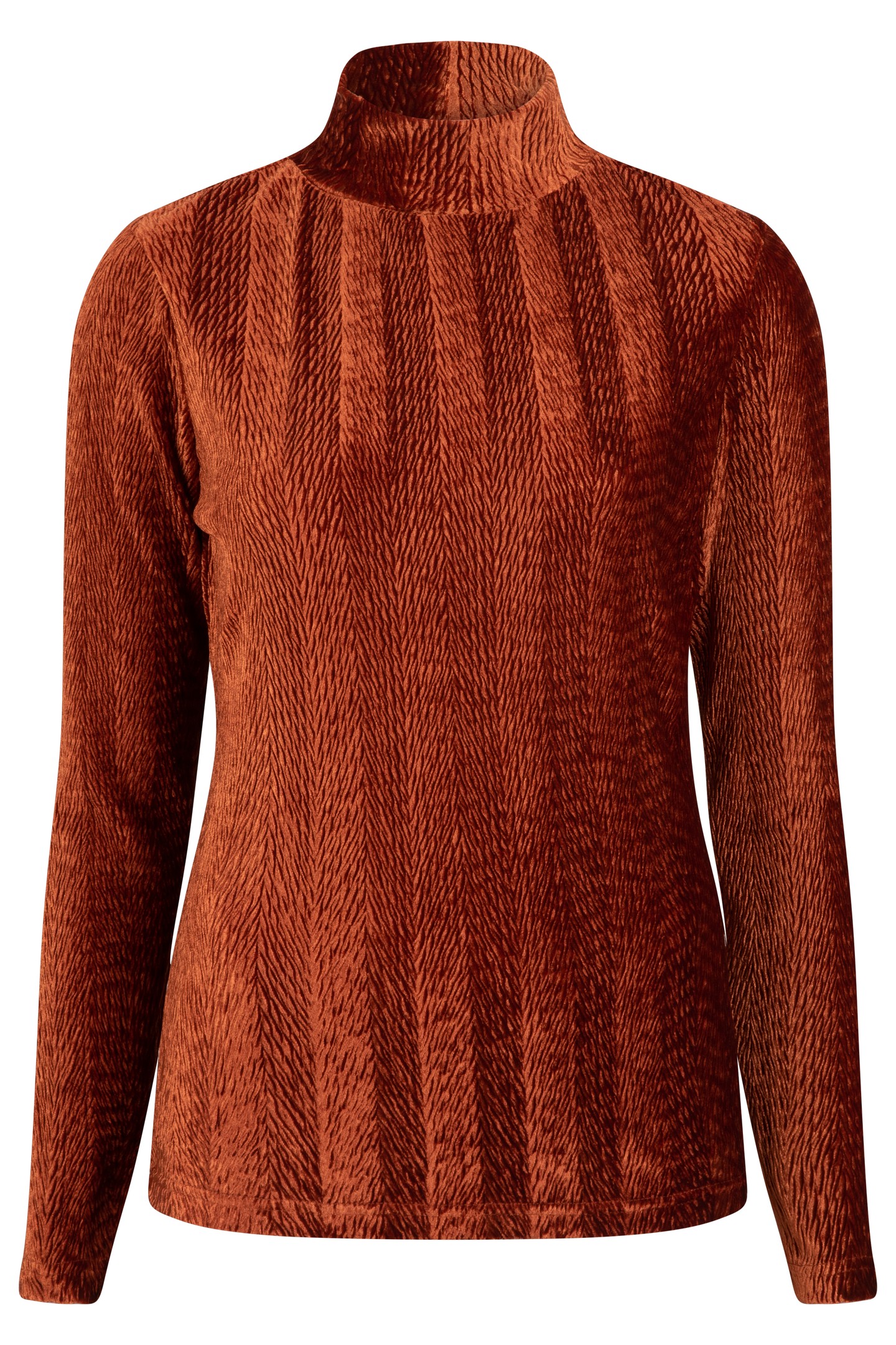 TOP CRINKLE WAVE VELOURS ORANGE 1