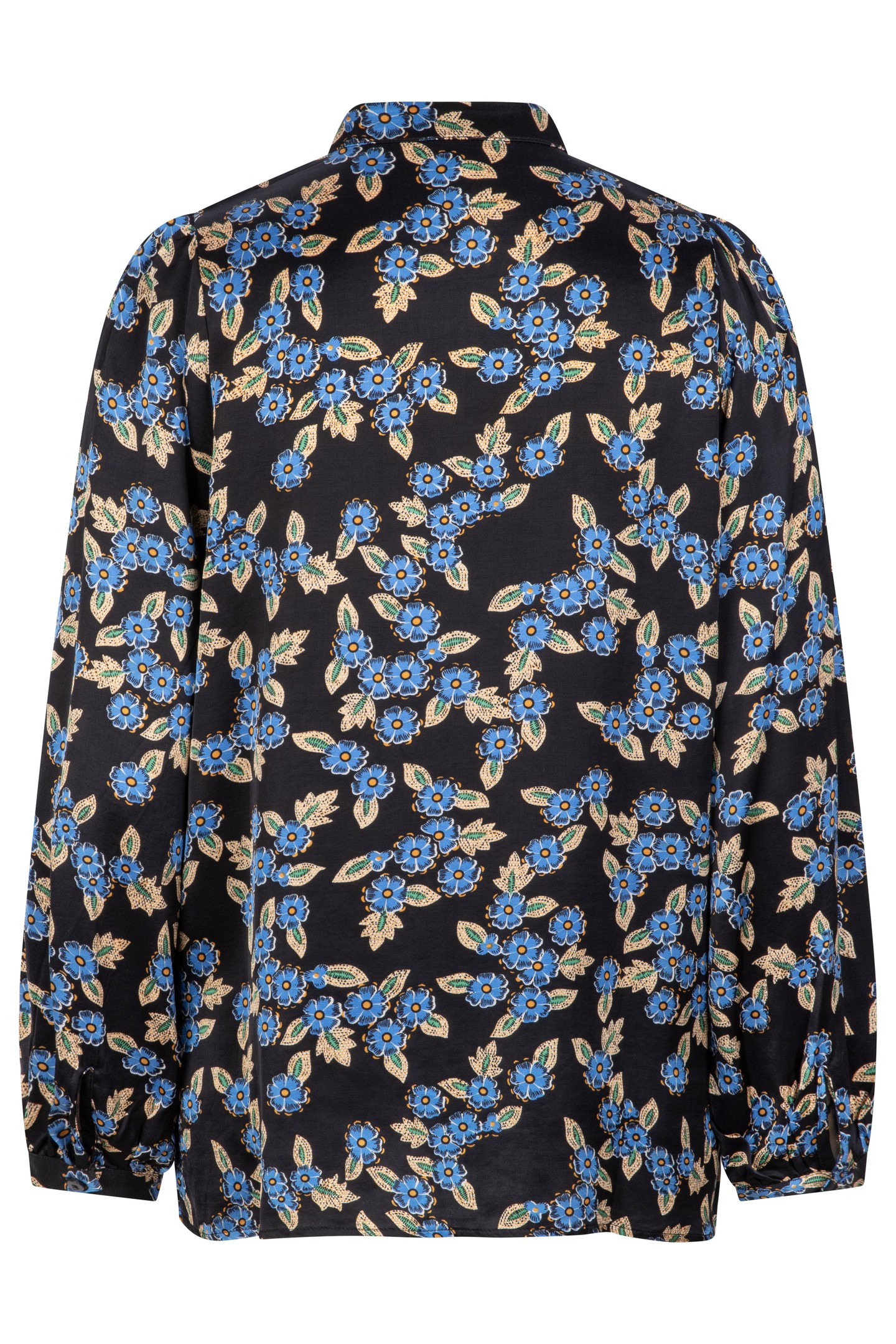 BLOUSE PUFF SLEEVE BLUE MOON PRINT 8