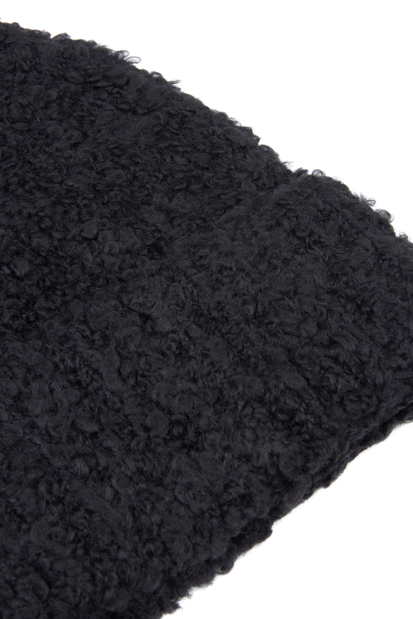 BEANIE BOUCLE KNIT BLACK 2