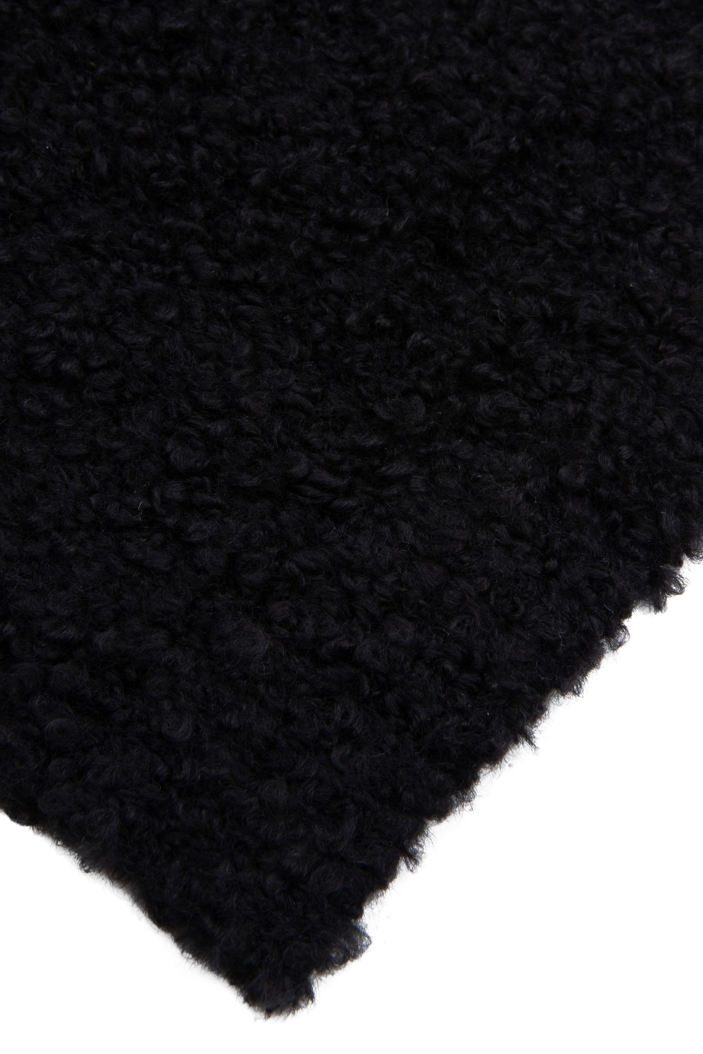 SCARF BOUCLE KNIT BLACK 3