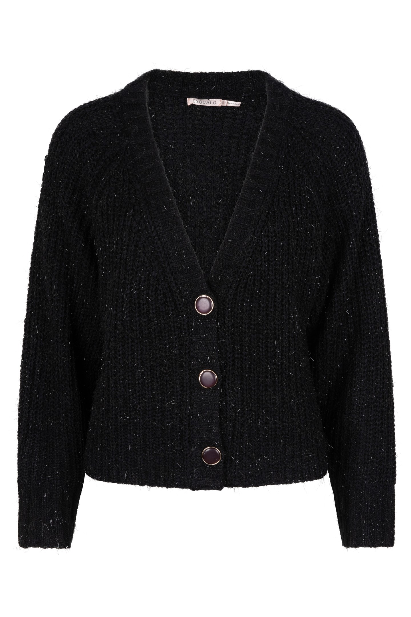 CARDIGAN COTTON LUREX BLACK 5