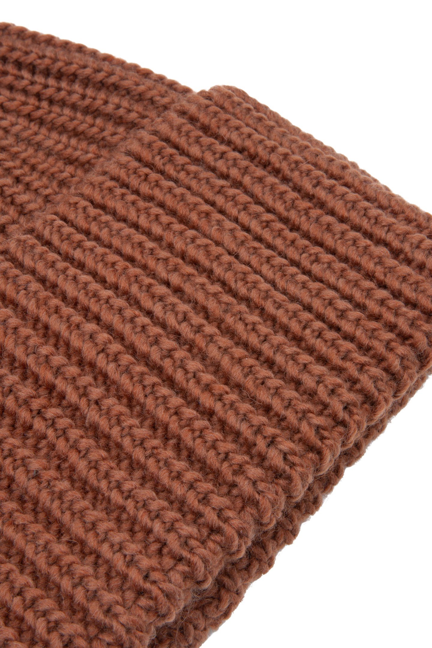 BEANIE KNIT BROWN 3