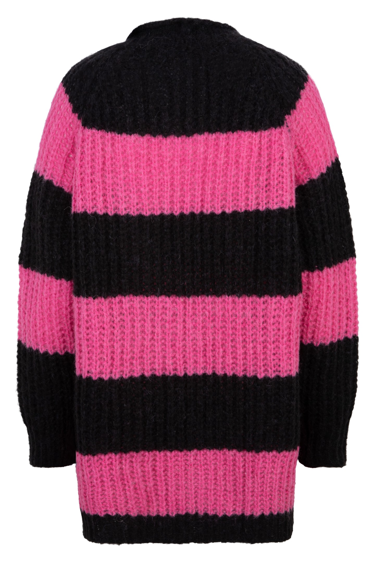 CARDIGAN STRIPED BLACK / PINK 6