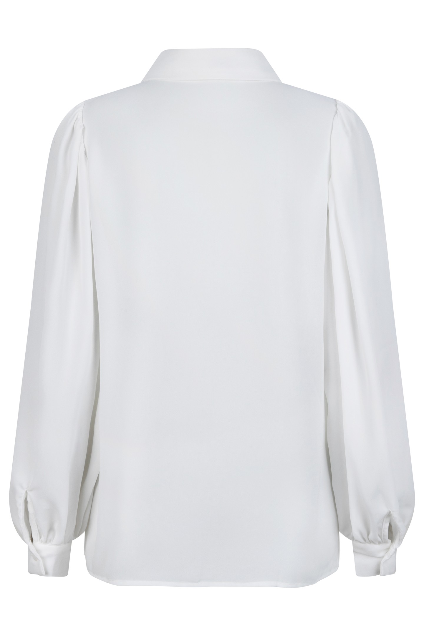 BLOUSE PUFF SLEEVE SEQUINS COLLAR OFF WHITE 2