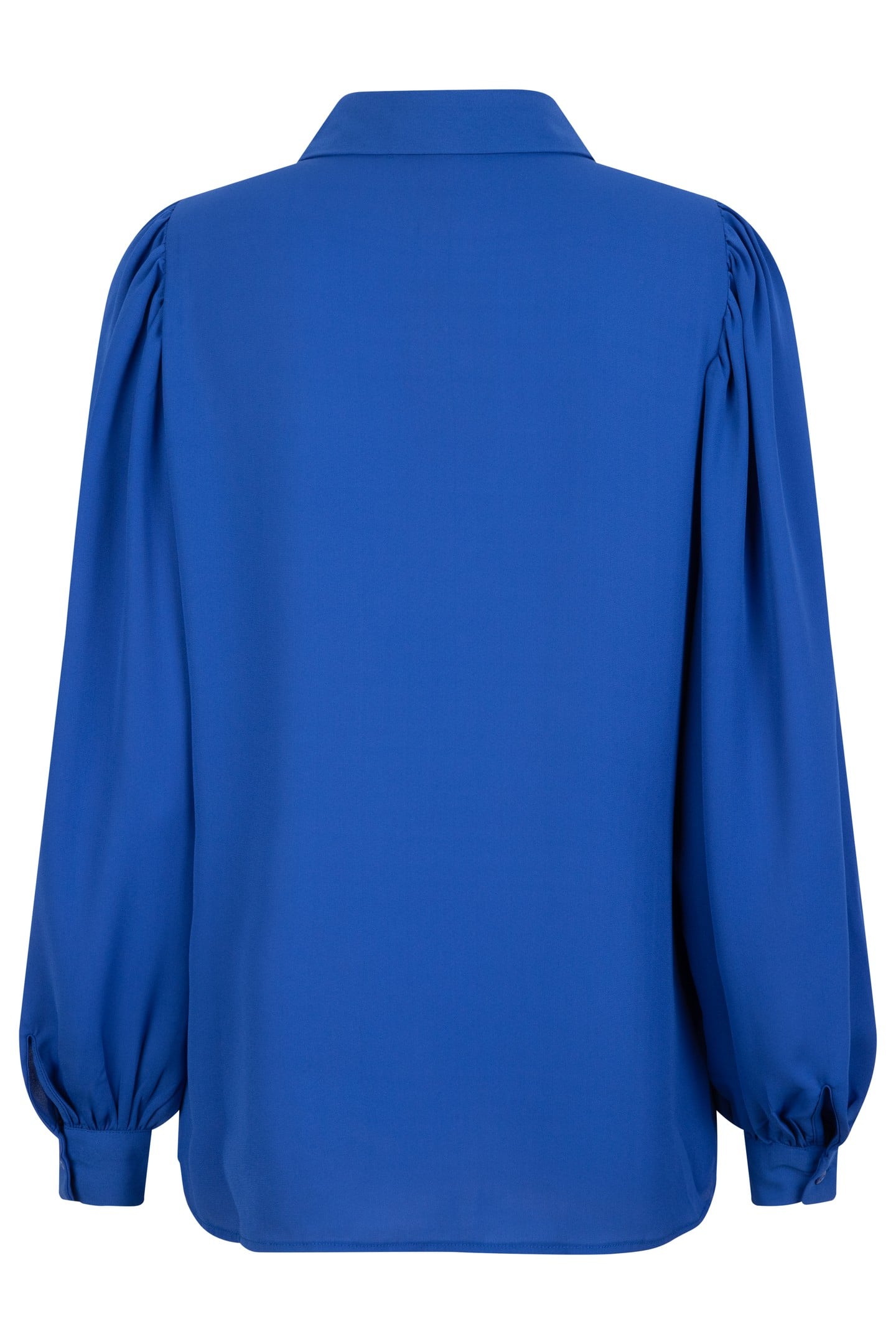 BLOUSE PUFF SLEEVE SEQUINS COLLAR BLUE 2