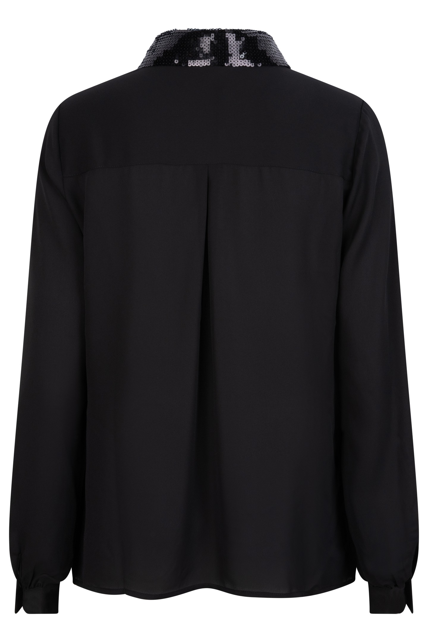 BLOUSE SEQUINS COLLAR BLACK 6