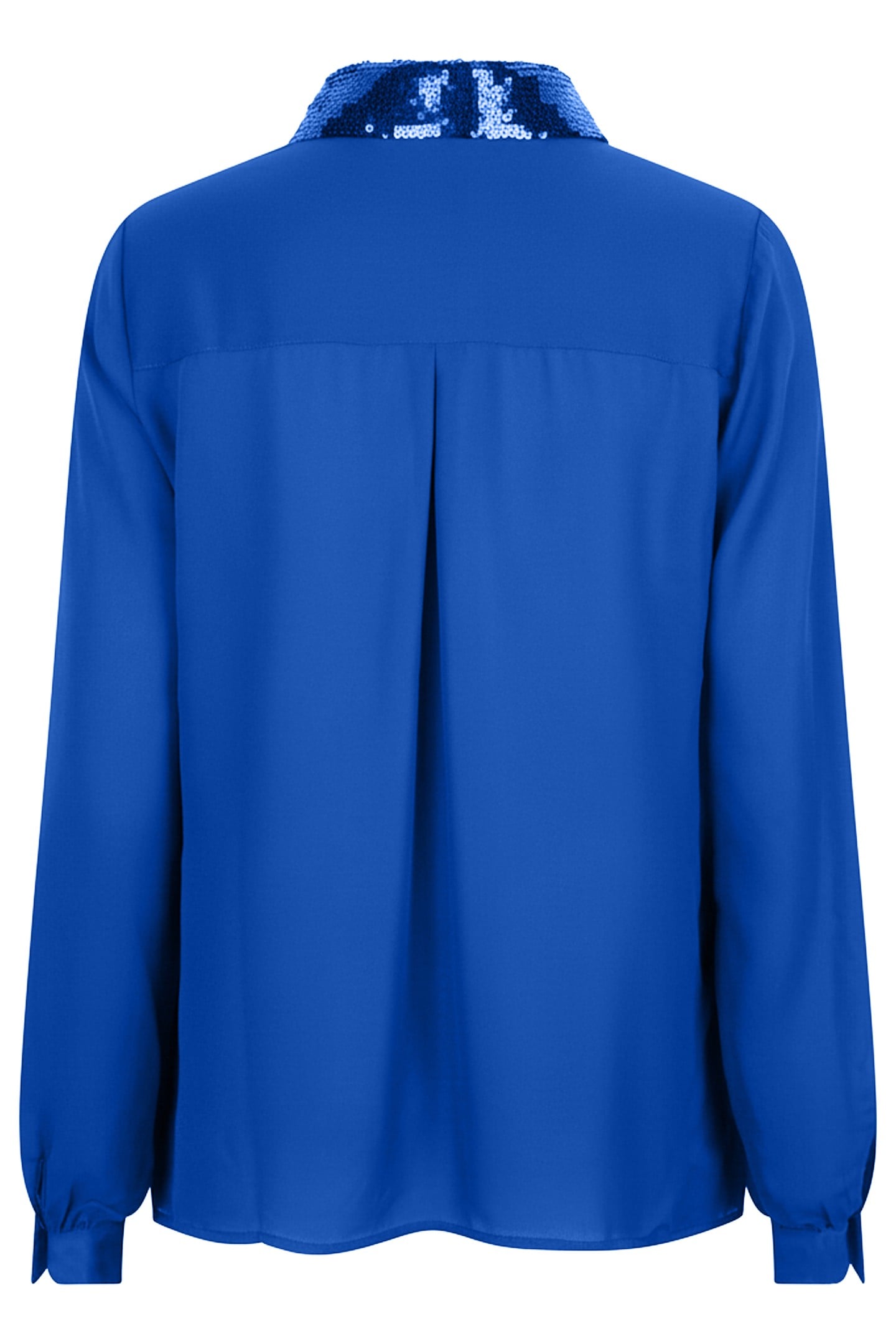 BLOUSE SEQUINS COLLAR BLUE 2