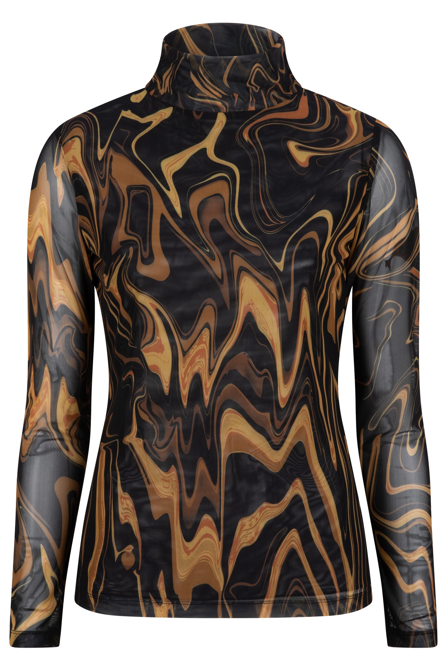 TOP MESH SWIRL PRINT PRINT 1