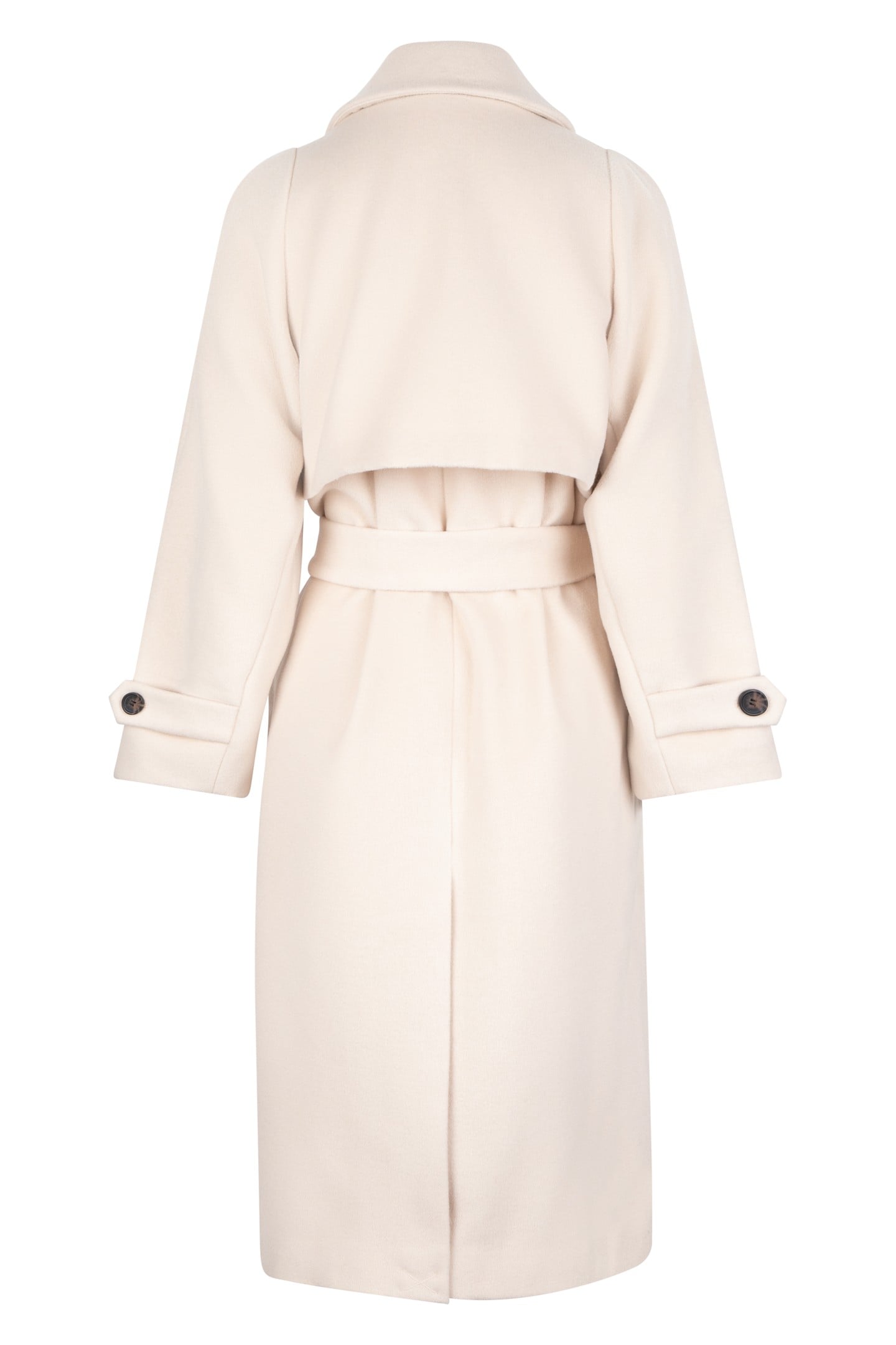 COAT LONG BELT LIGHT SAND 6