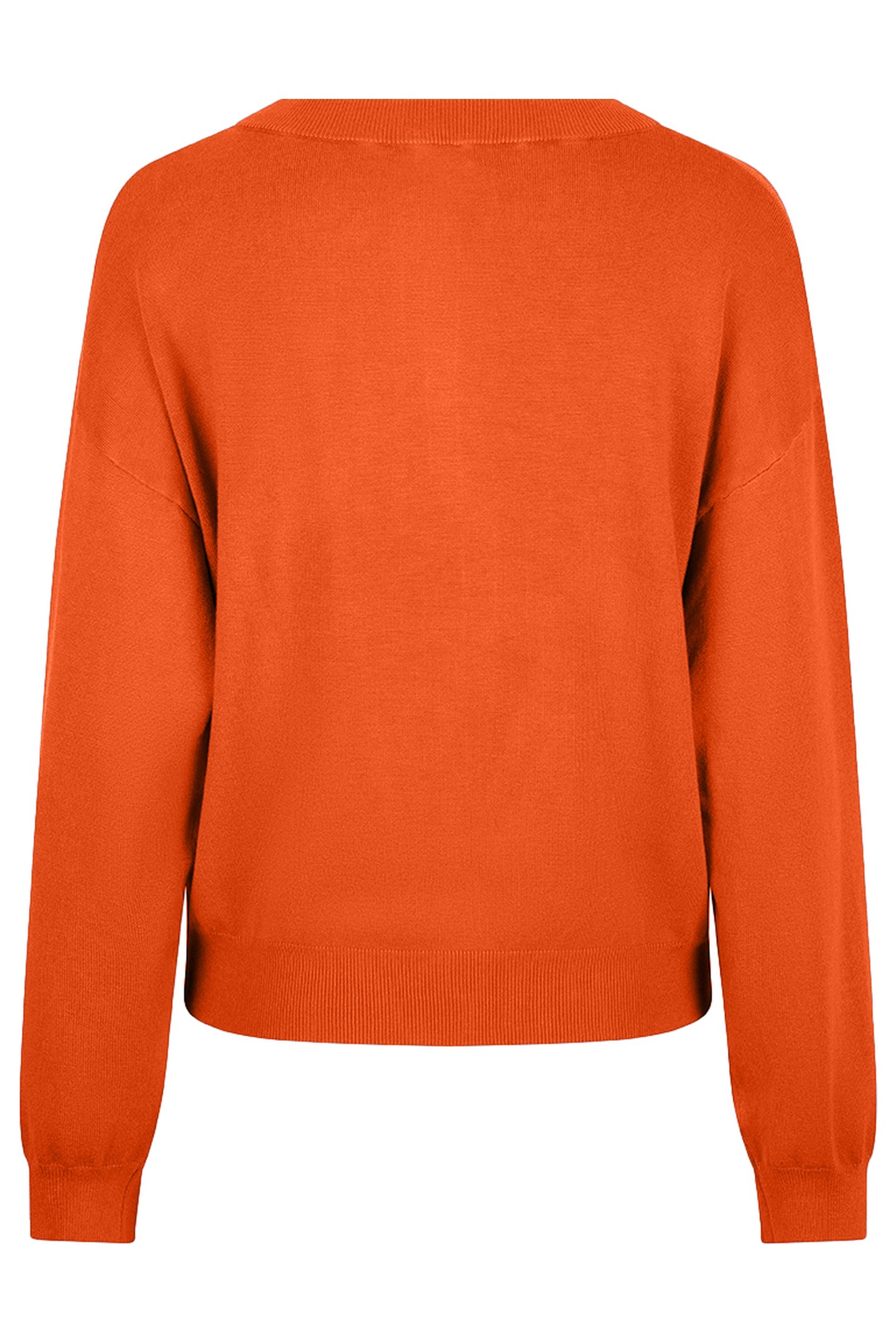 SWEATER BATWING BUTTONED CUFF ORANGE 2