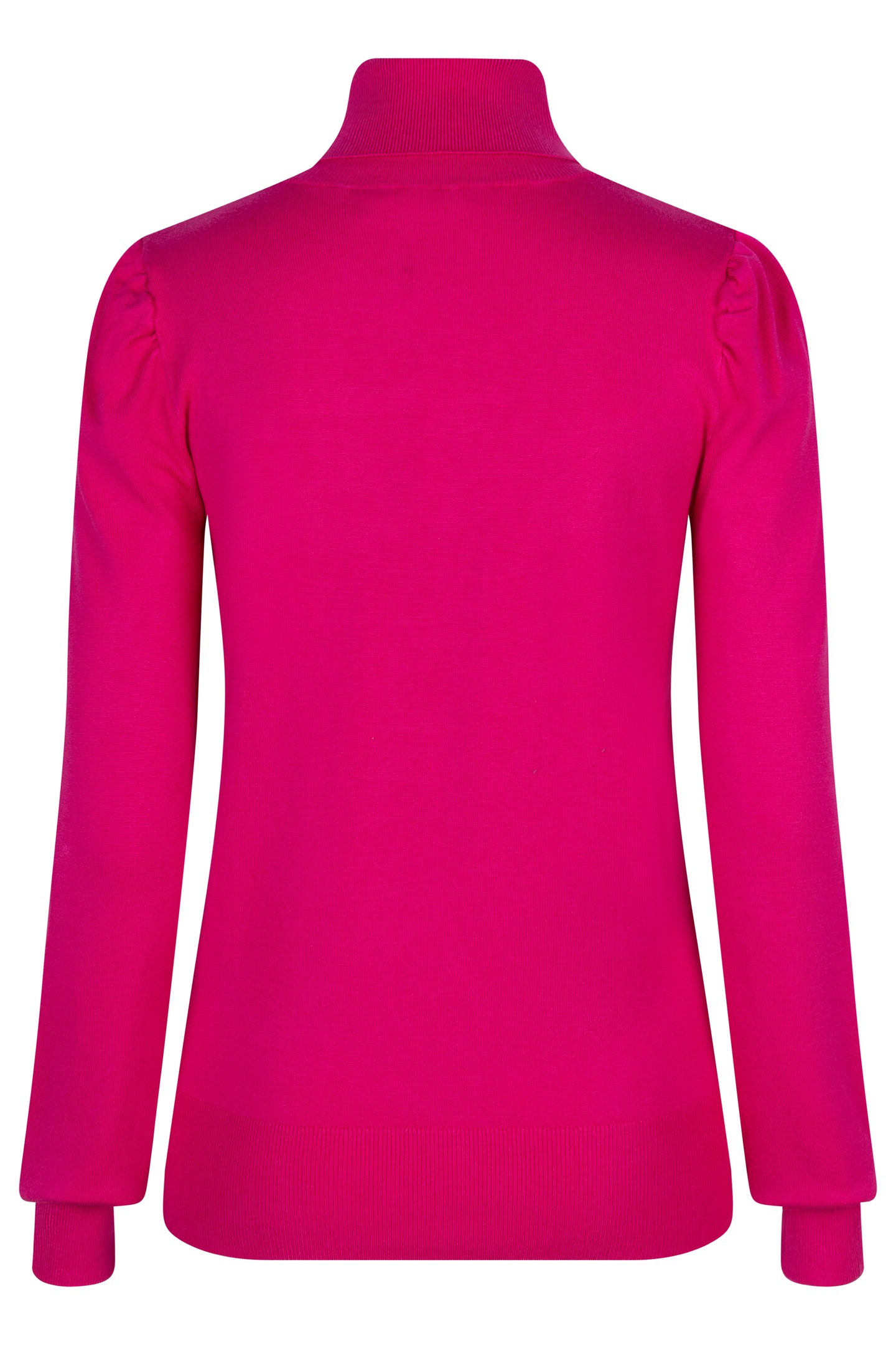 SWEATER FANCY DETAIL SHLDR BASIC KNIT FUCHSIA 2