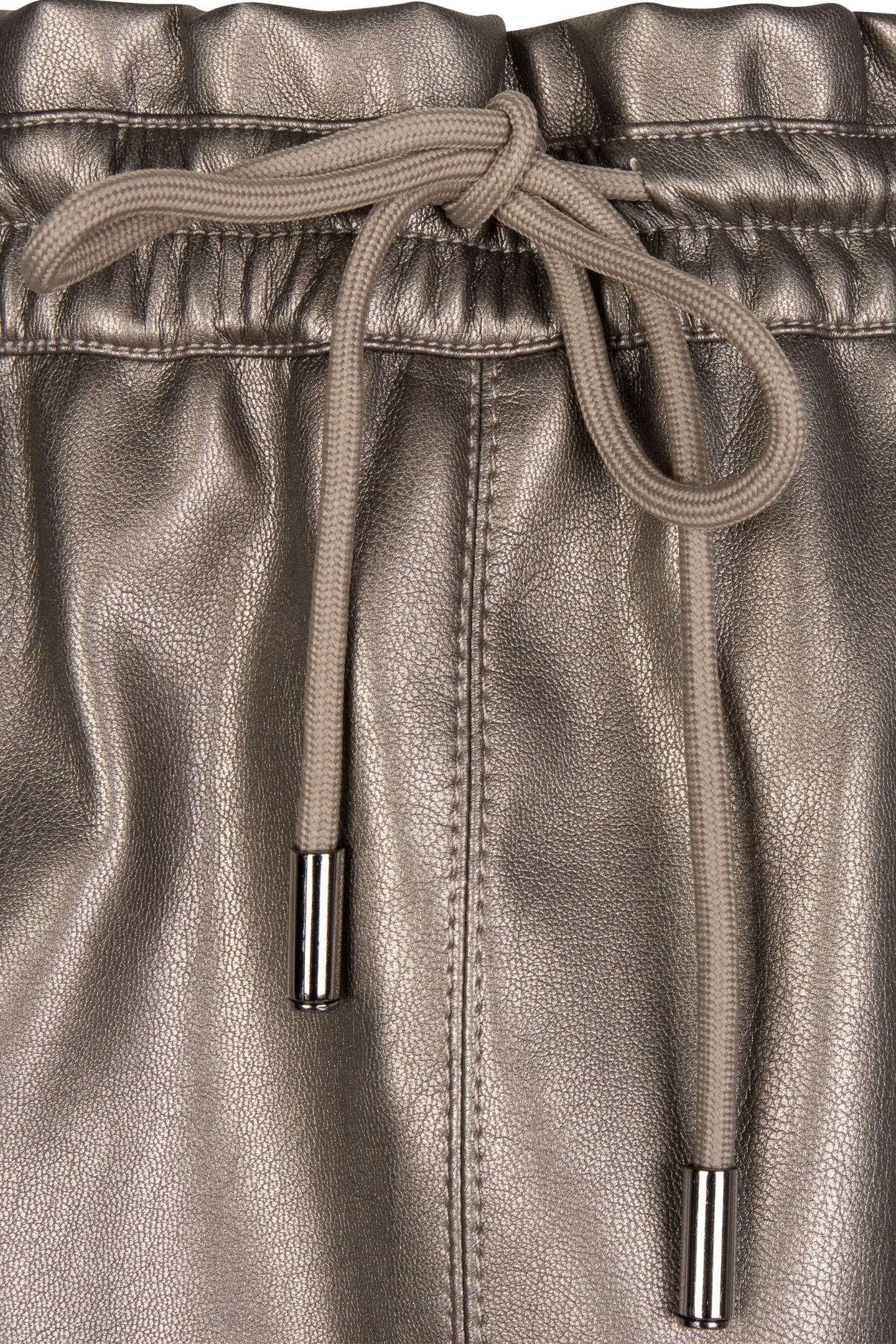 SKIRT ELASTIC WAISTBAND PU SOFT GOLD 6