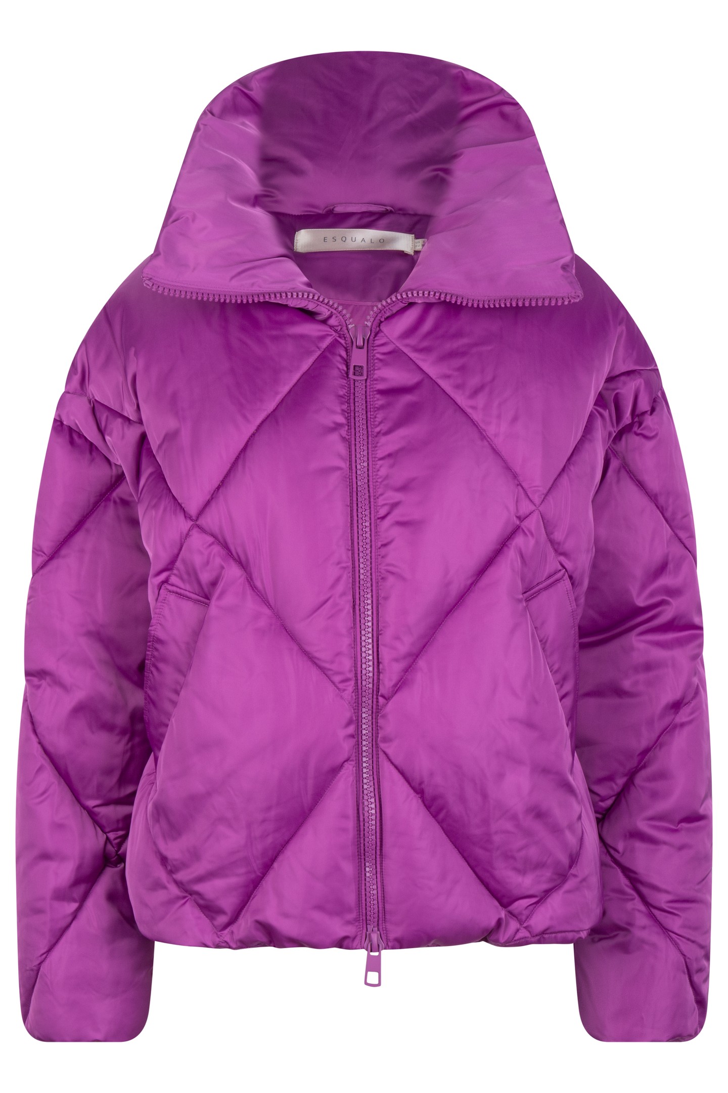 COAT SHORT QUILTED VIOLET 5