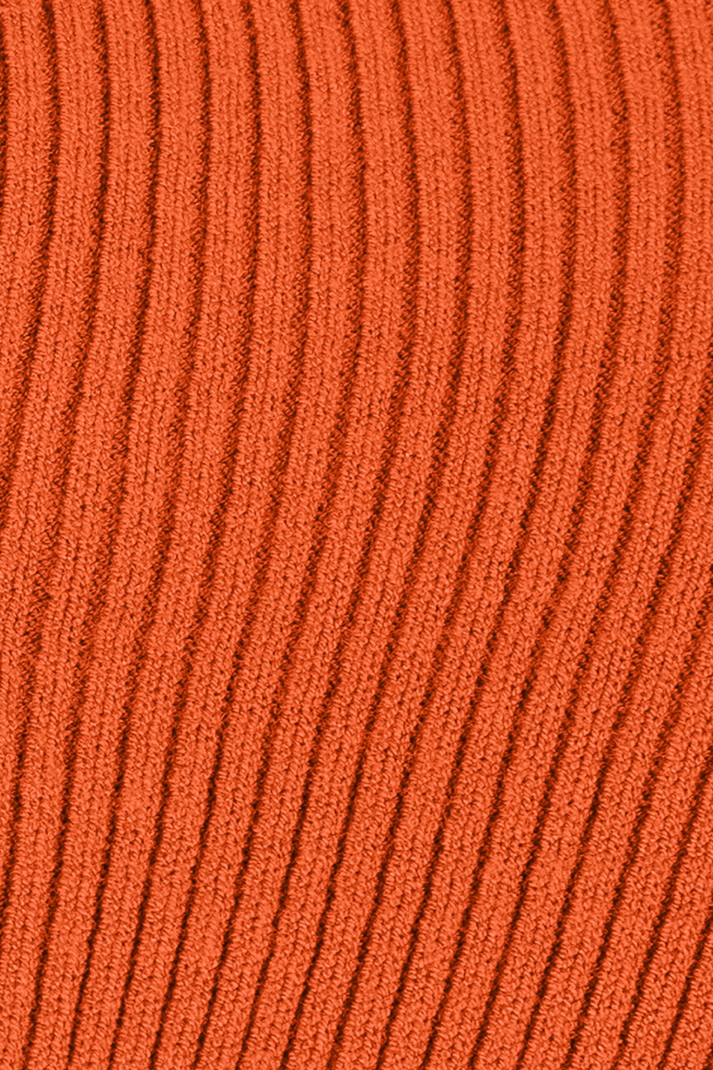 TOP SHORT SLVE OPEN RIB COL ORANGE 3
