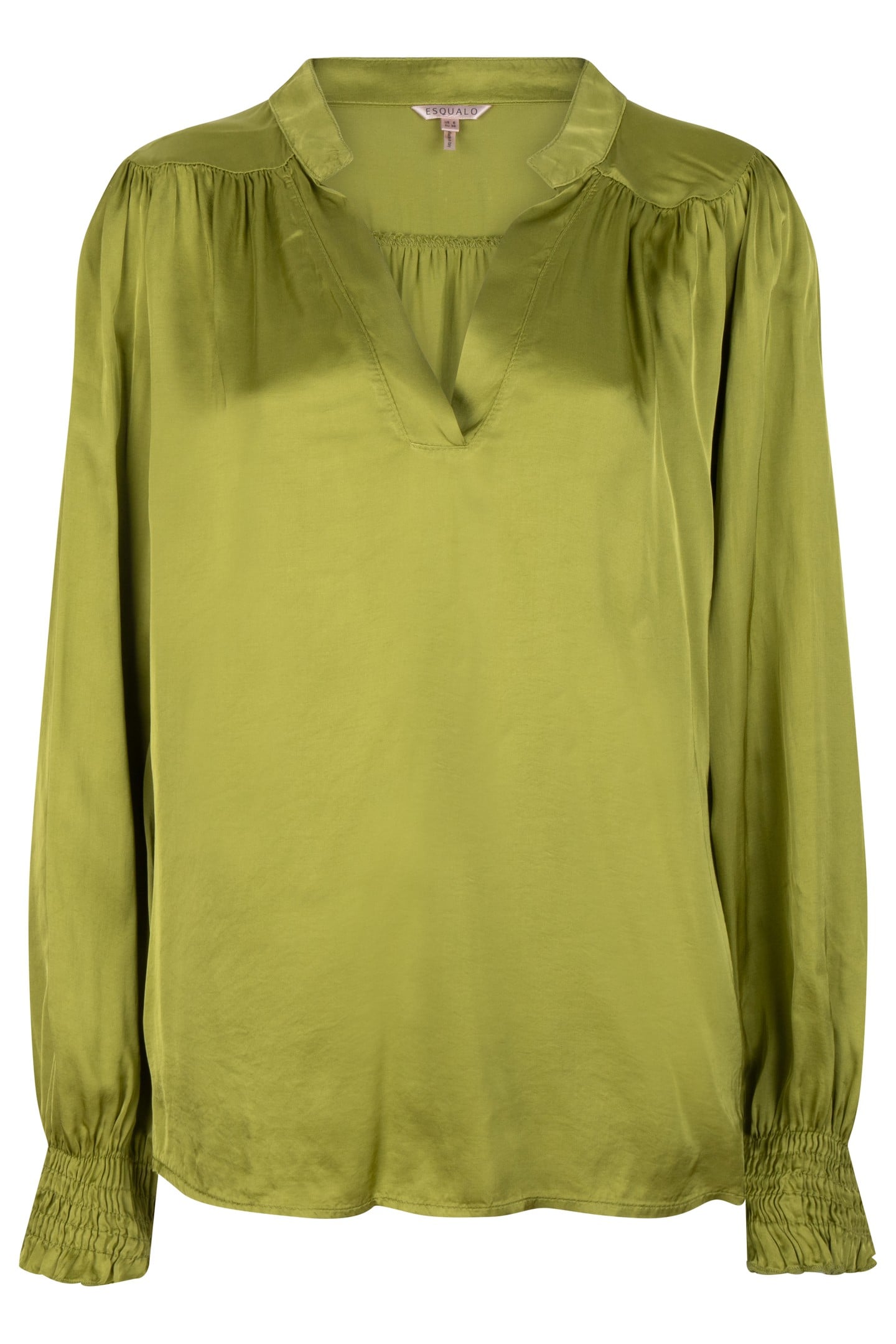 BLOUSE SHOULDER DETAILS LIME 1