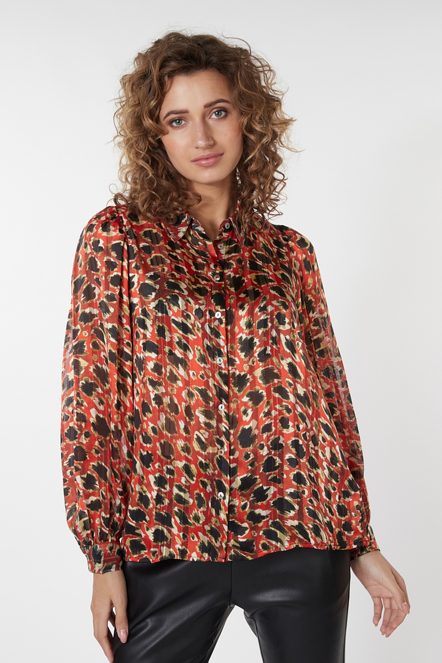 BLOUSE BASIC LEOPARD SKINS PRINT 1